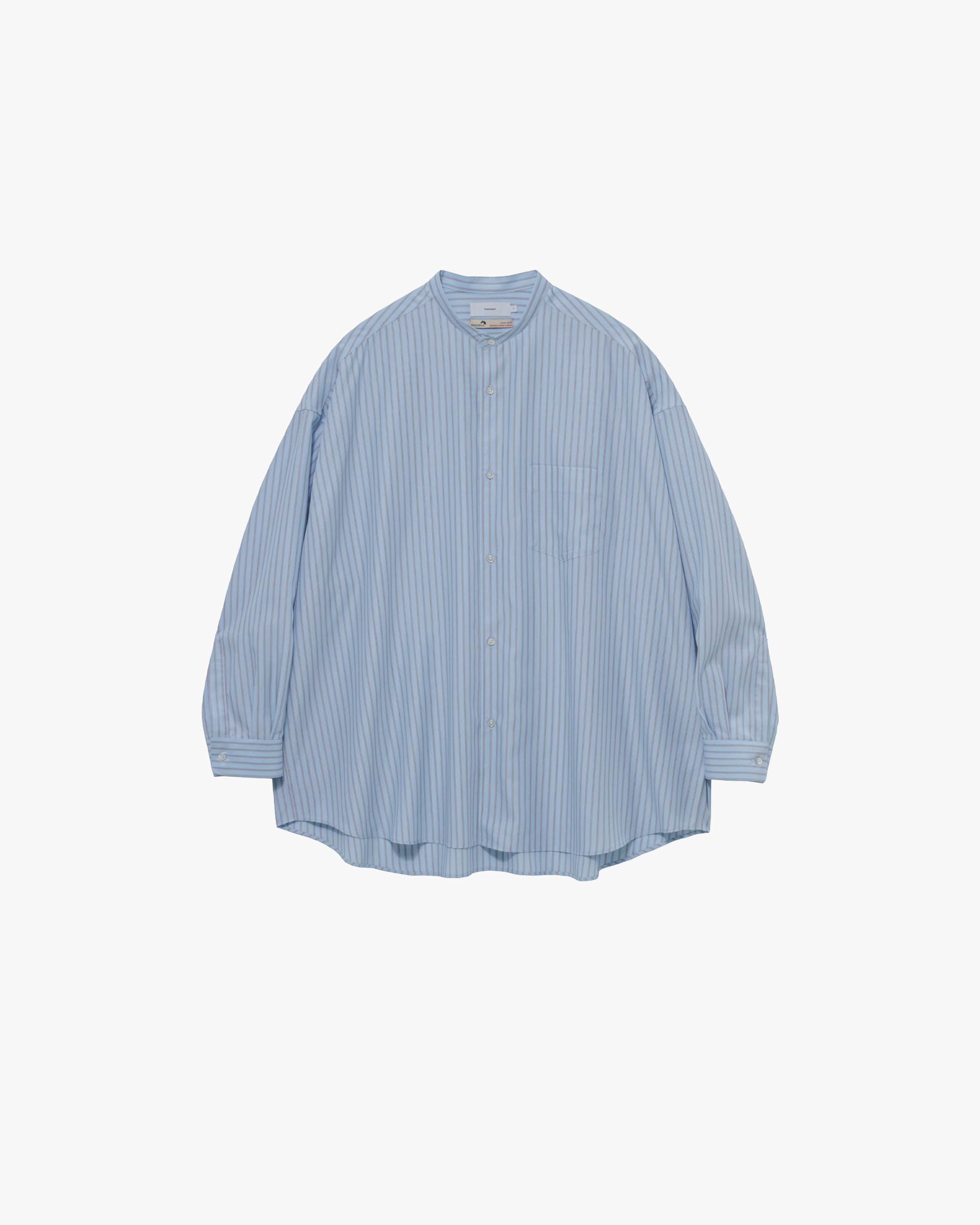 SIDOGRAS L/S Oversized Band Collar Shirt – Graphpaper