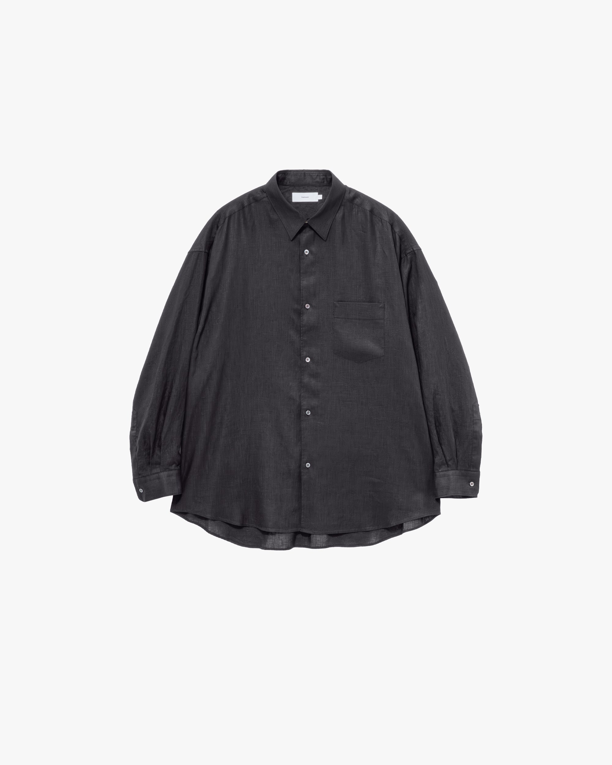 トップス Linen L/S Oversized Regular Collar Shirt Linen L/S Oversized Regular Collar Shirt – Graphpaper