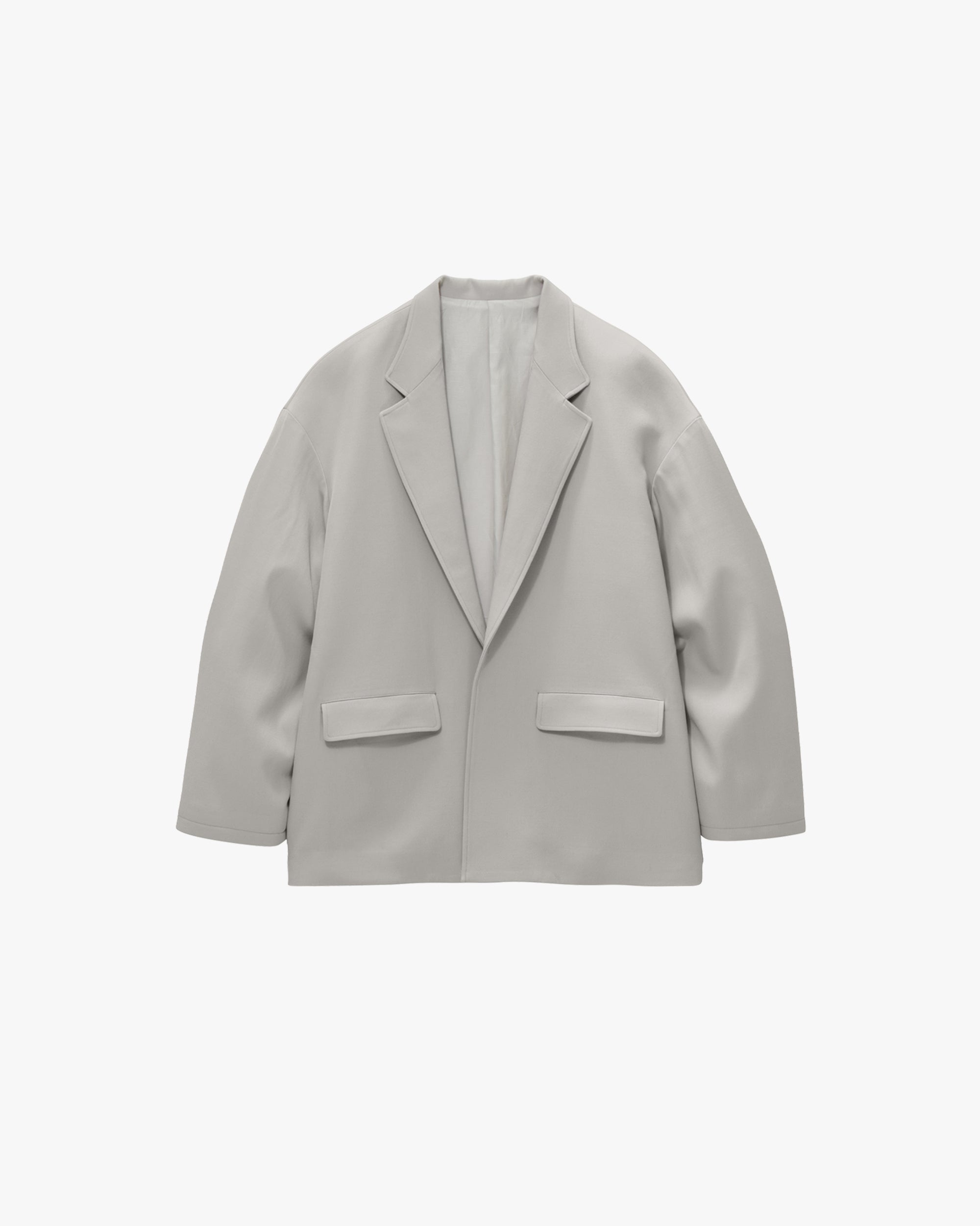 Back Satin Wool Gabardine Open Jacket – Graphpaper