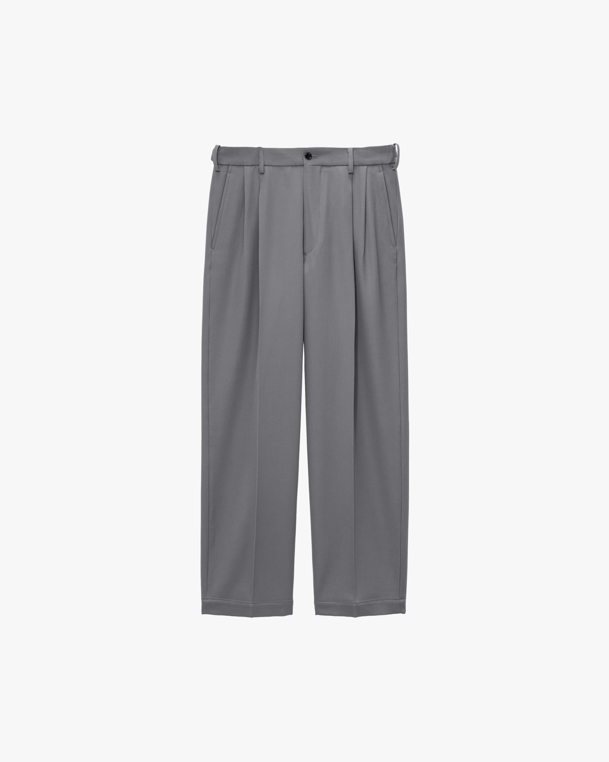Back Satin Wool Gabardine Adjustable Trousers – Graphpaper