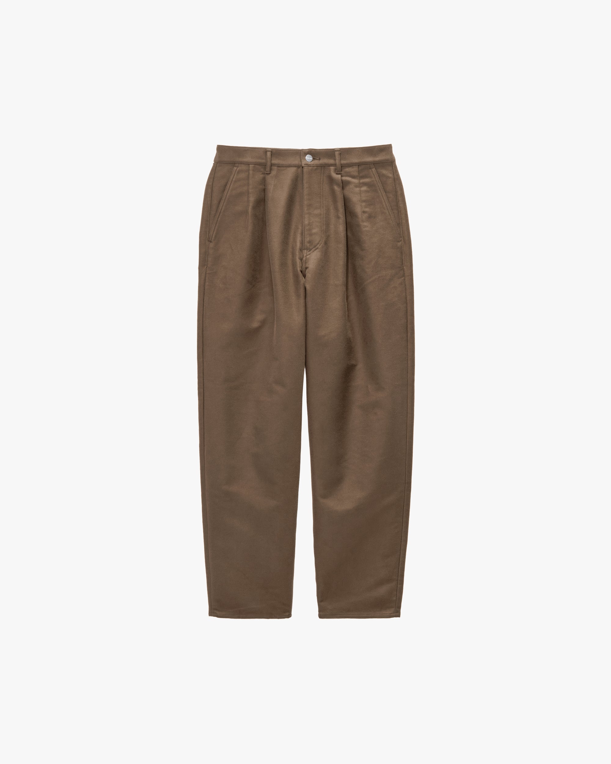 Cotton Double Serge Two Tuck Tapered Pants – Graphpaper