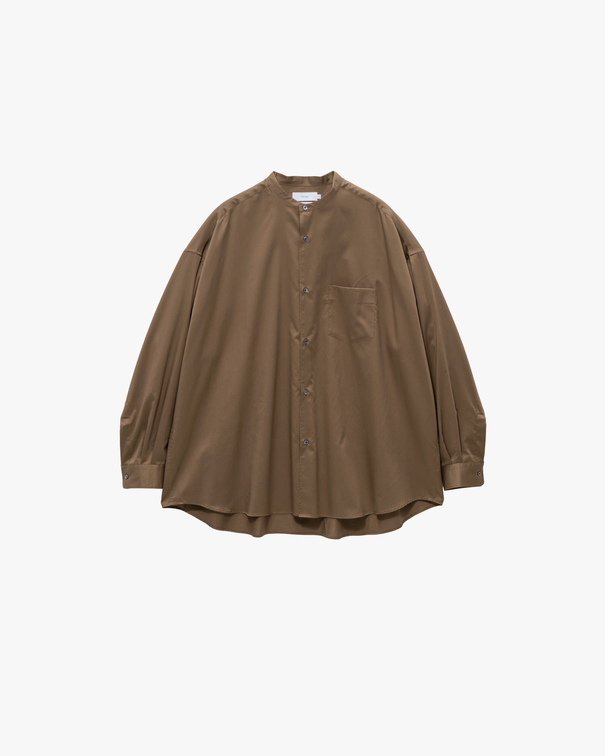 Silicon Poplin Oversized Band Collar Shirt – Graphpaper