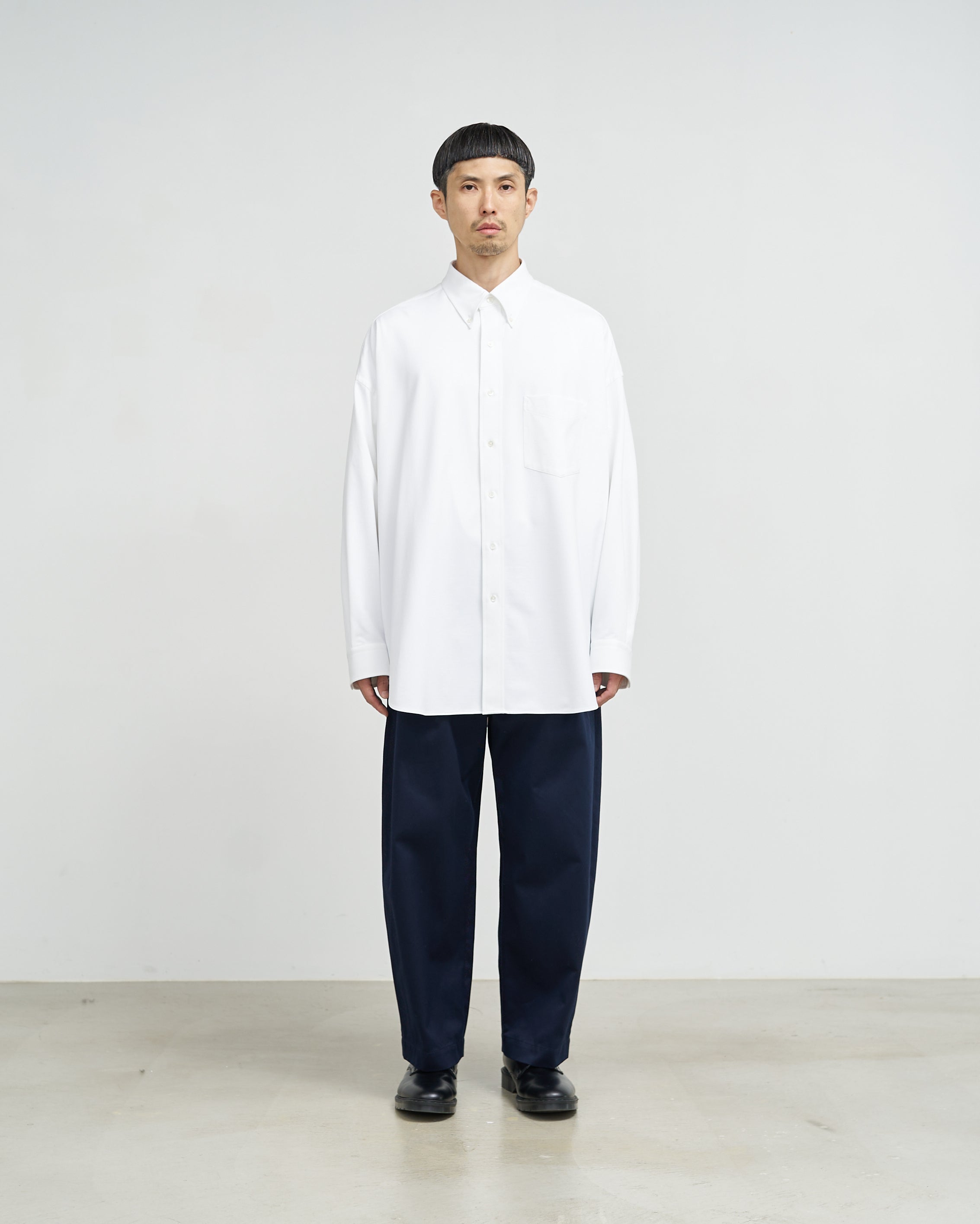 Oxford Pique Jersey L/S Oversized B.D Shirt – Graphpaper