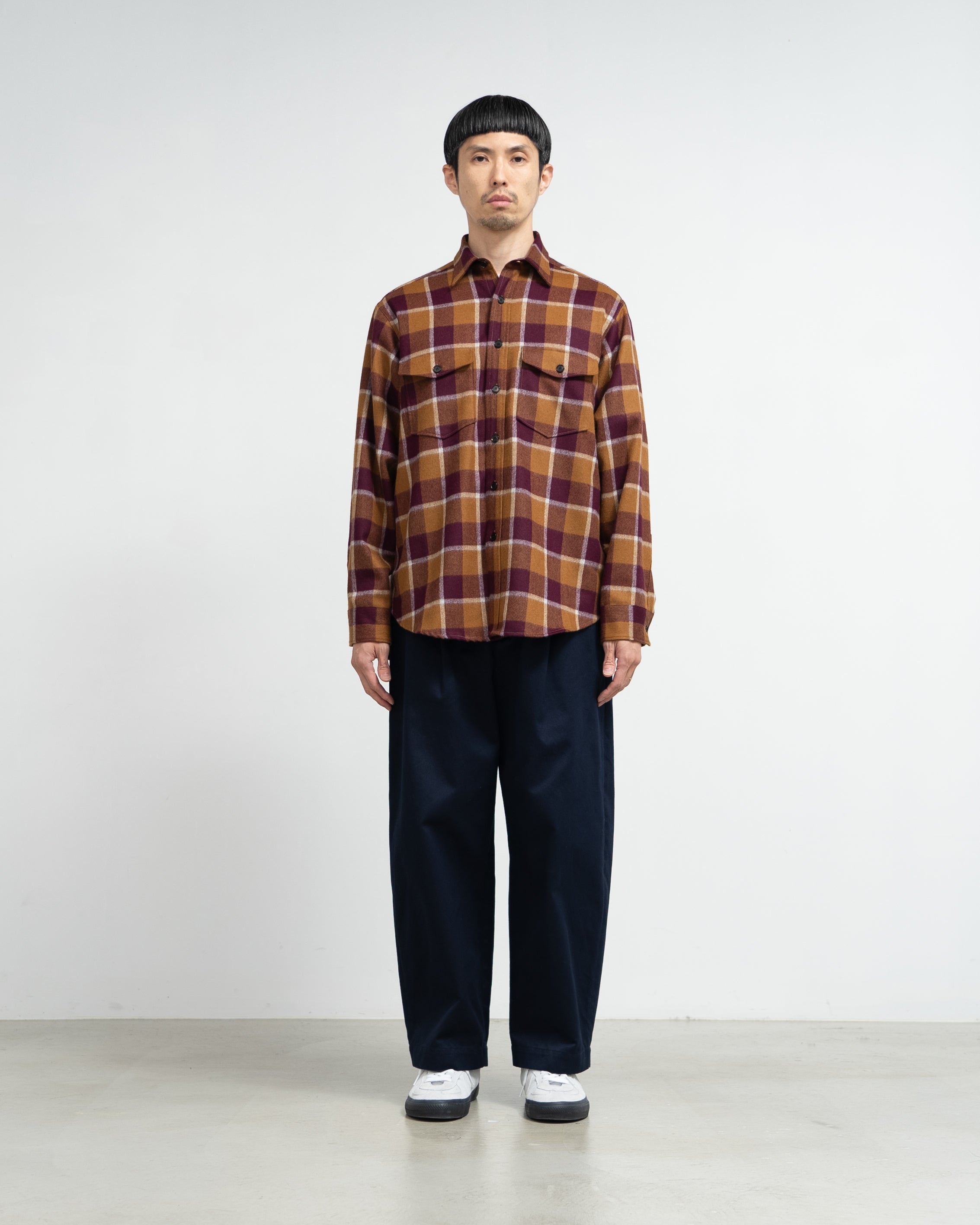SALE- LIMITED WOOL CHECK CPO SHIRTS – Graphpaper