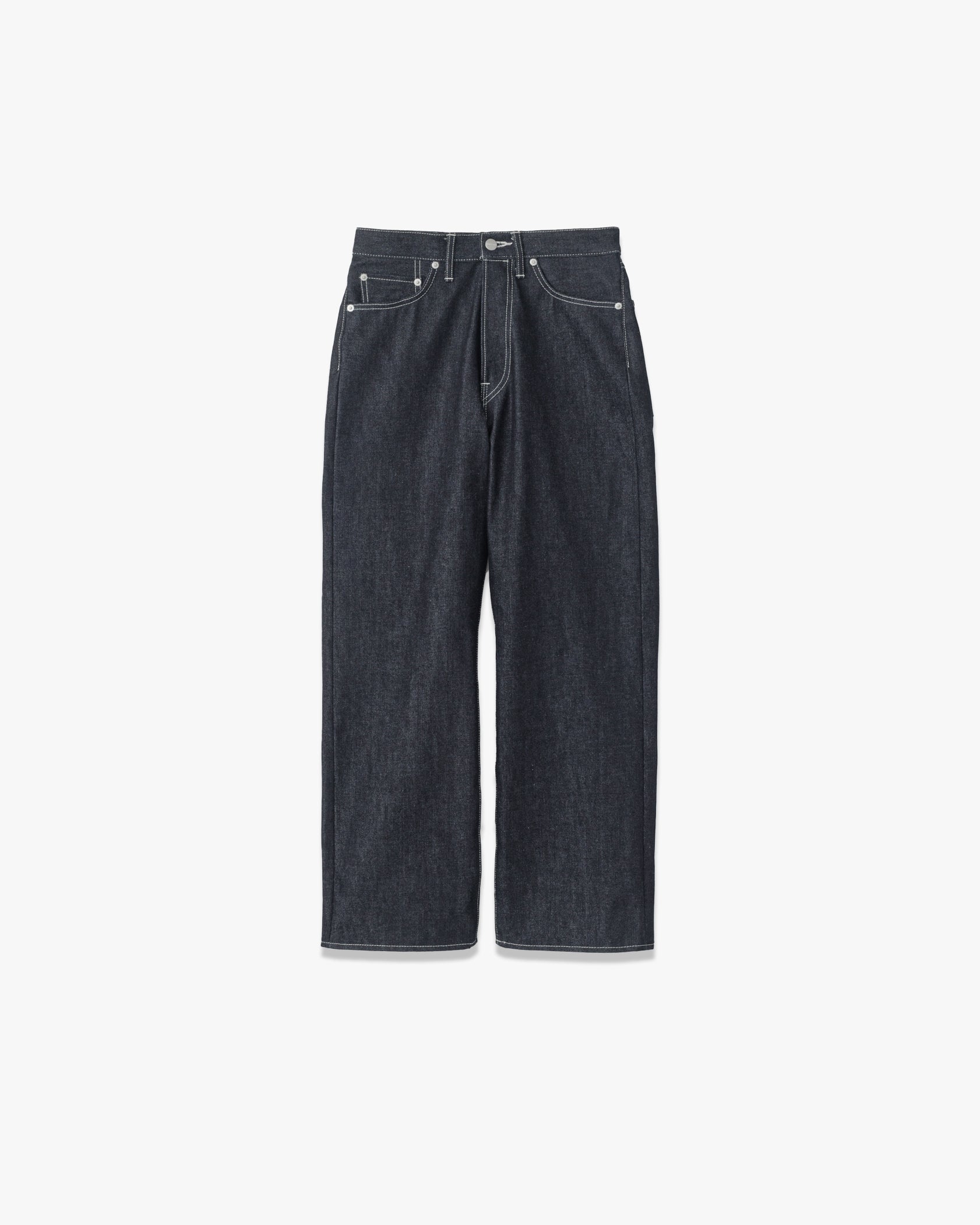 Graphpaper (グラフペーパー) Selvage Denim Five Pocket Wide Straight Pants-LIGHT  FADE- / セルヴィッチデニムファイブポケットワイドストレートパンツ
