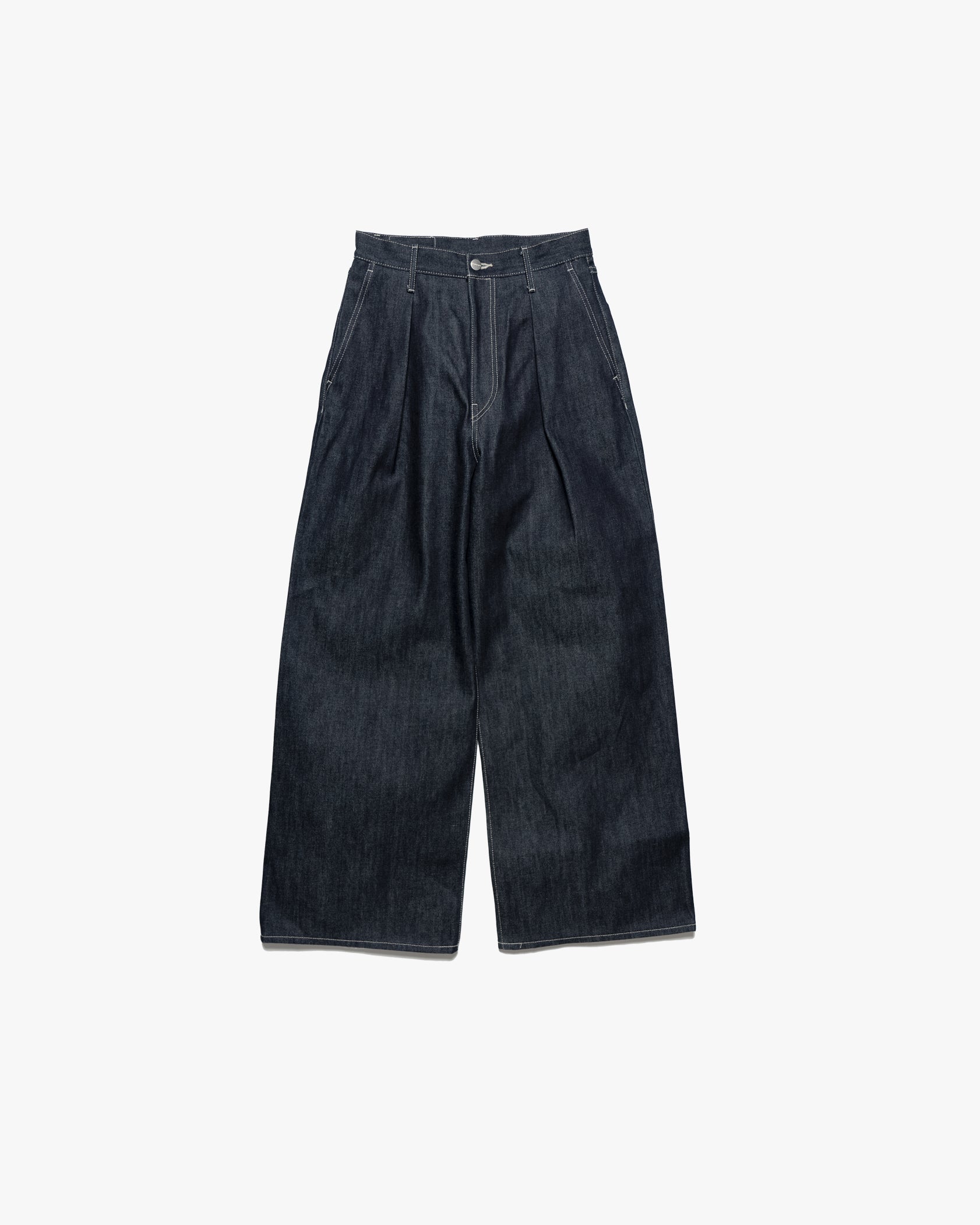 Selvage Denim Two Tuck Wide Pants-RIGID- – Graphpaper