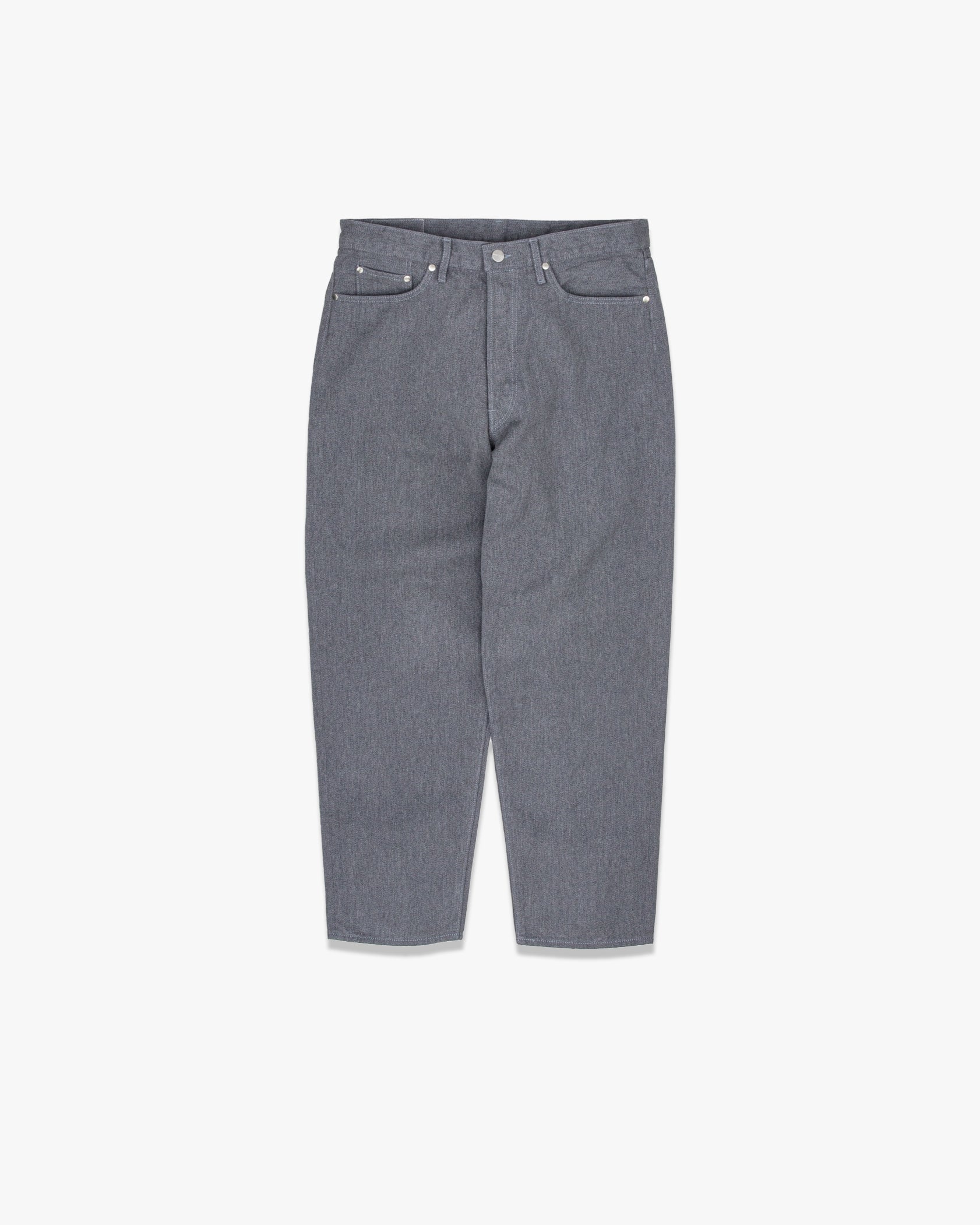 Colorfast Denim Five Pocket Tapered Pants