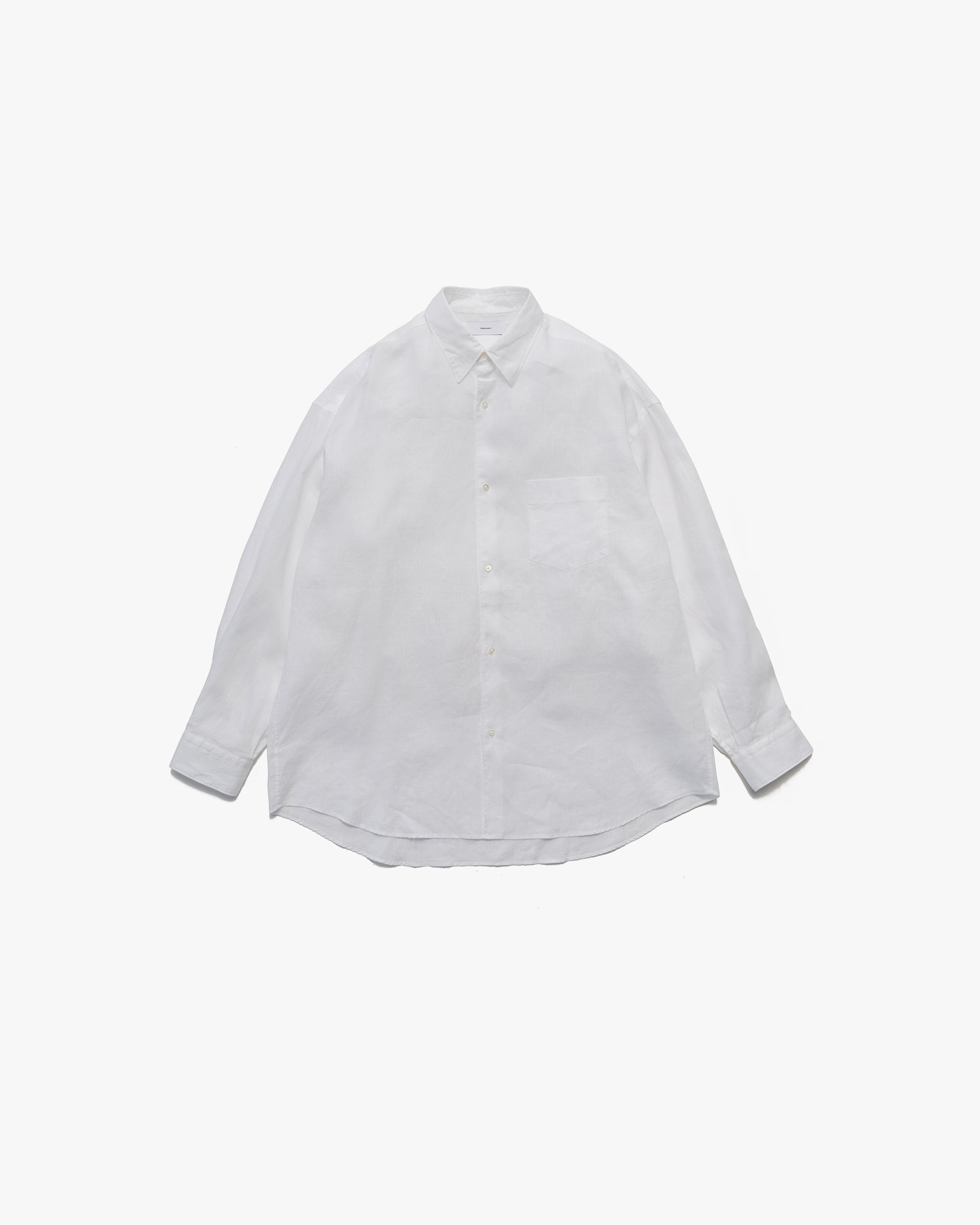 Linen L/S Oversized Regular Collar Shirt – Graphpaper