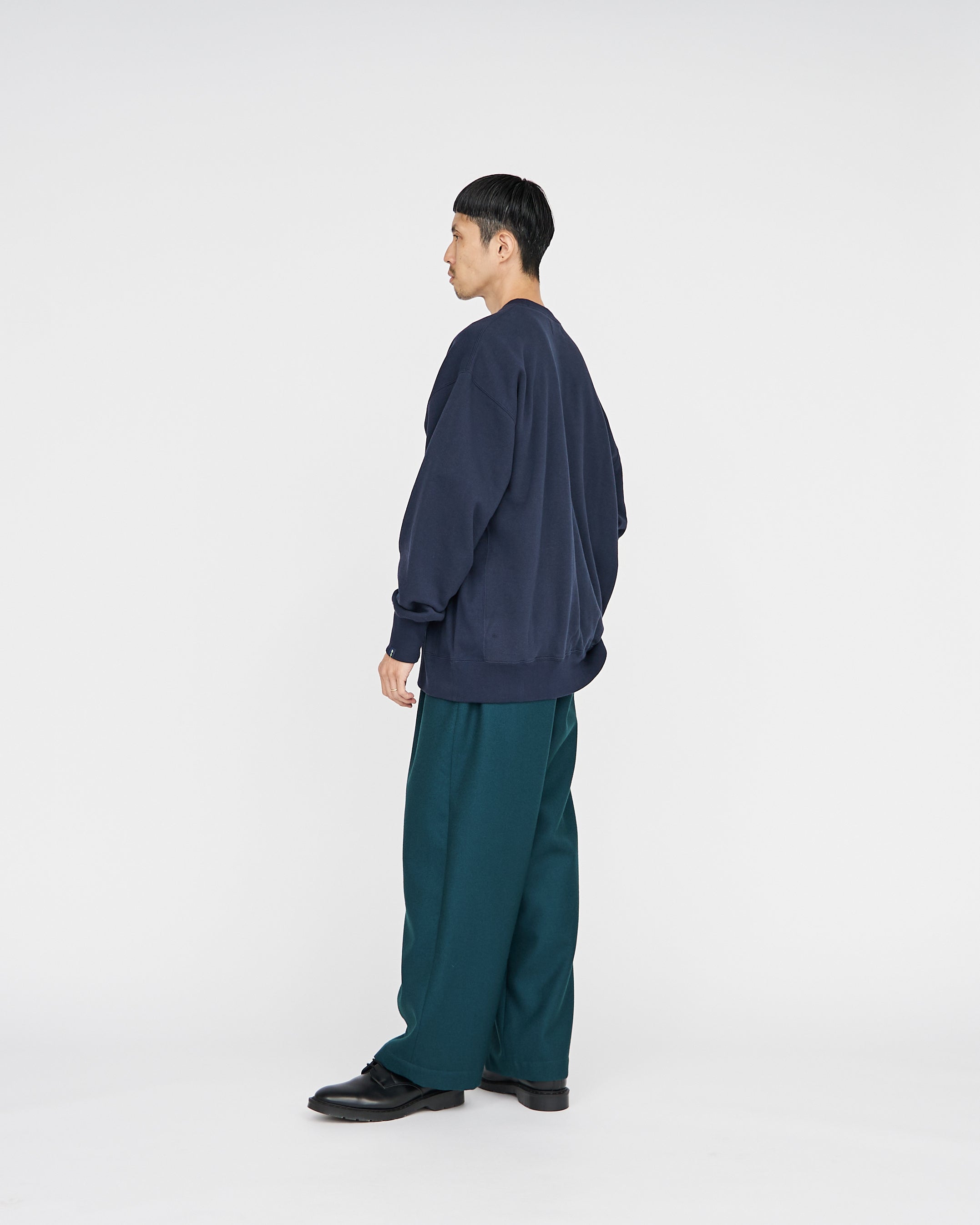 -SALE- Hard Flannel Wide Straight Trousers