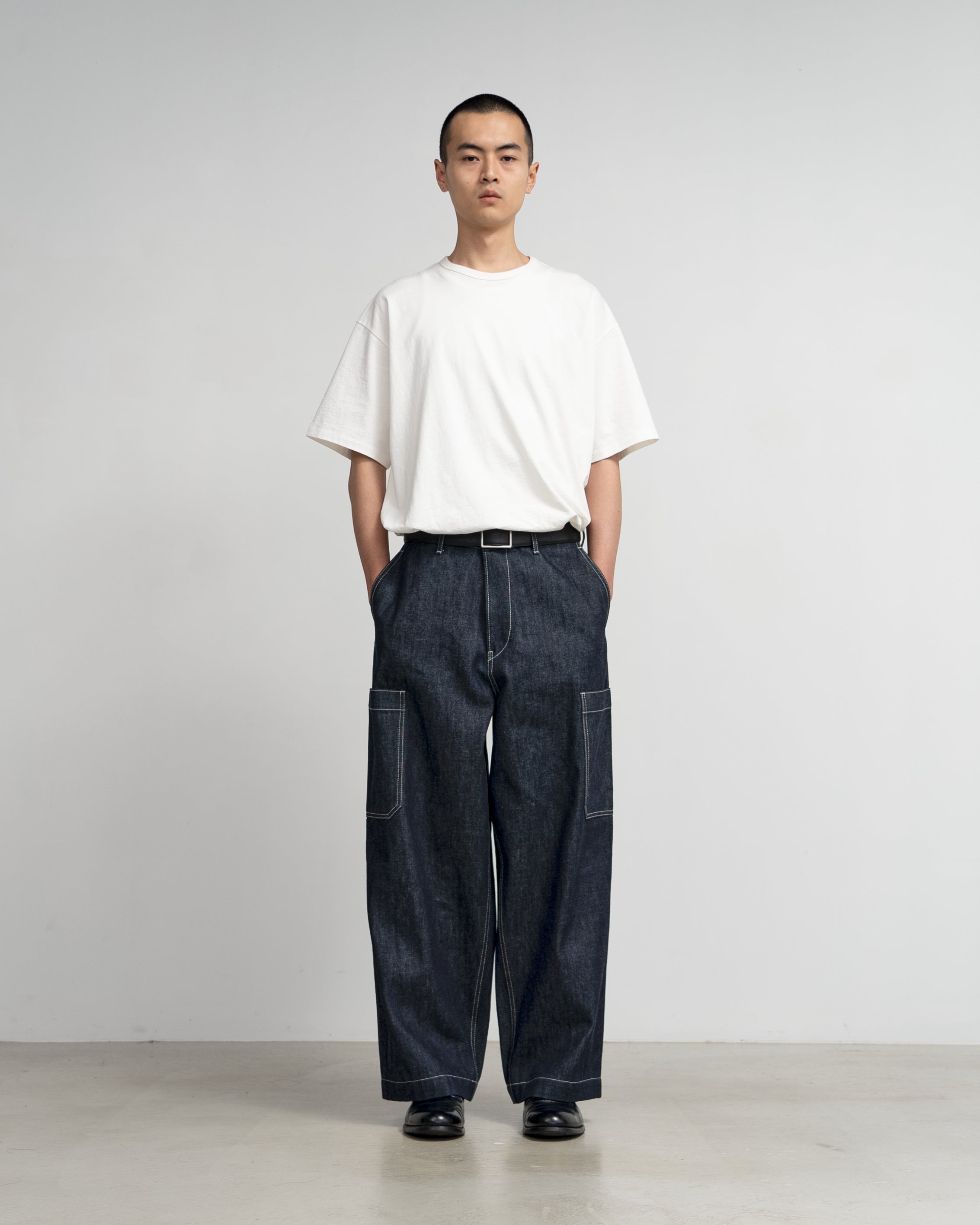 Selvage Denim Cargo Pants-RIGID- – Graphpaper