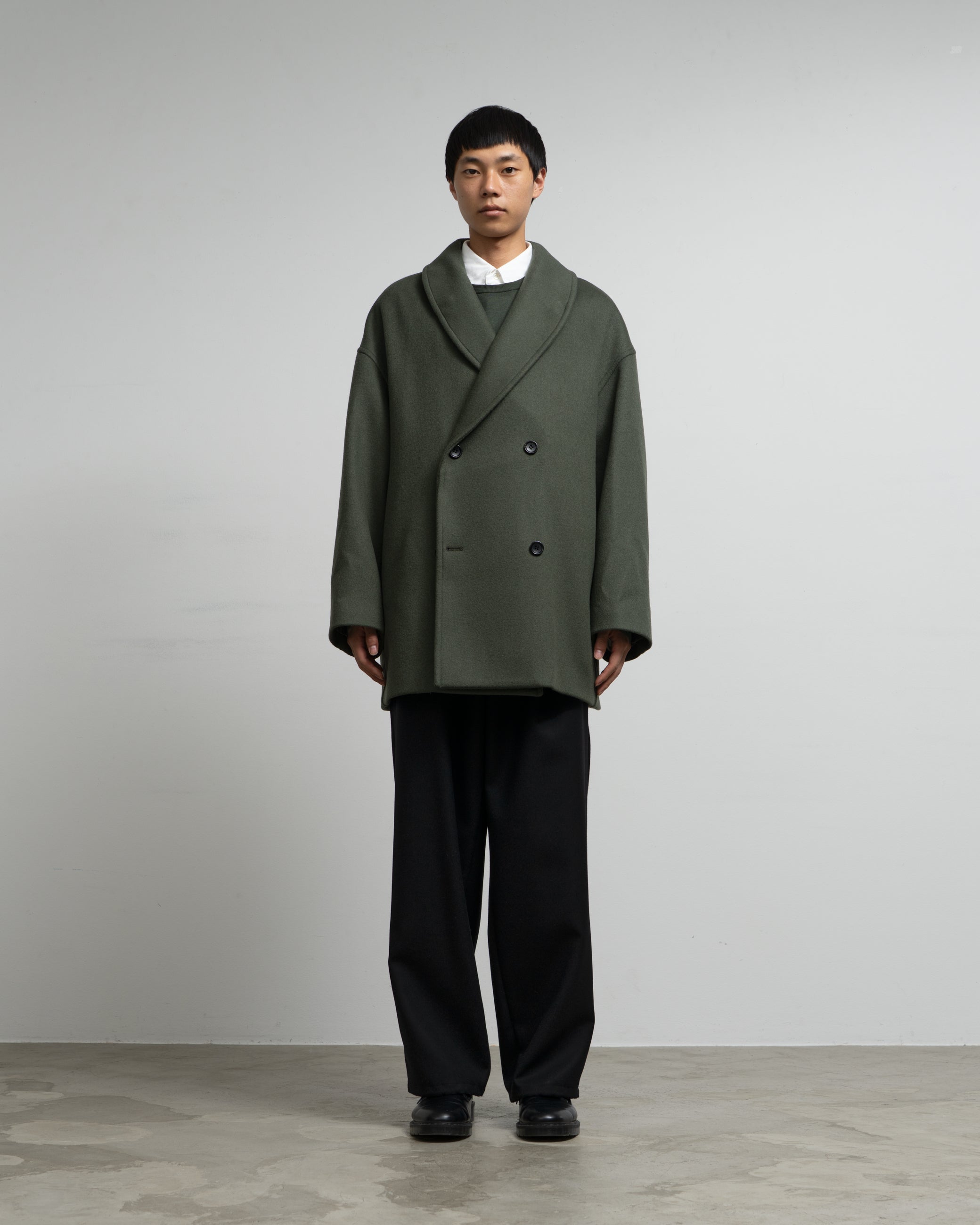 Light Melton Shawl Collar Coat – Graphpaper