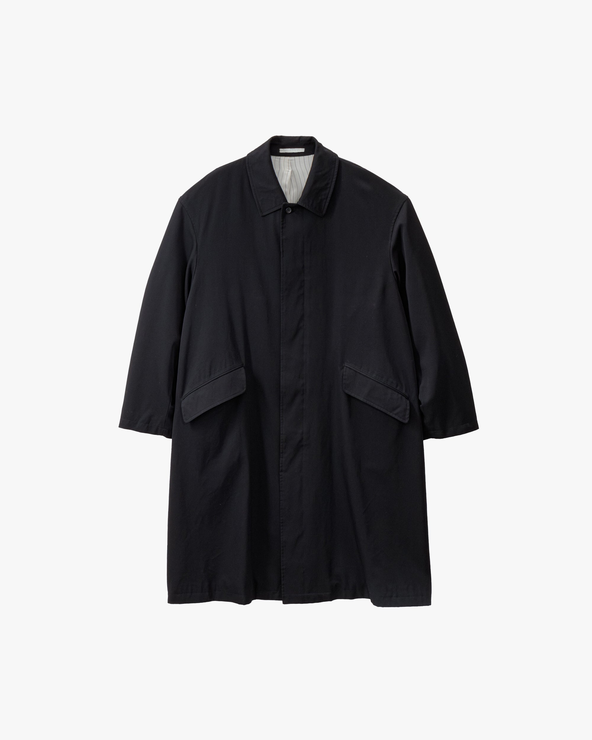 Fulled Wool Gabardine Oversized Bal Collar Coat – Graphpaper