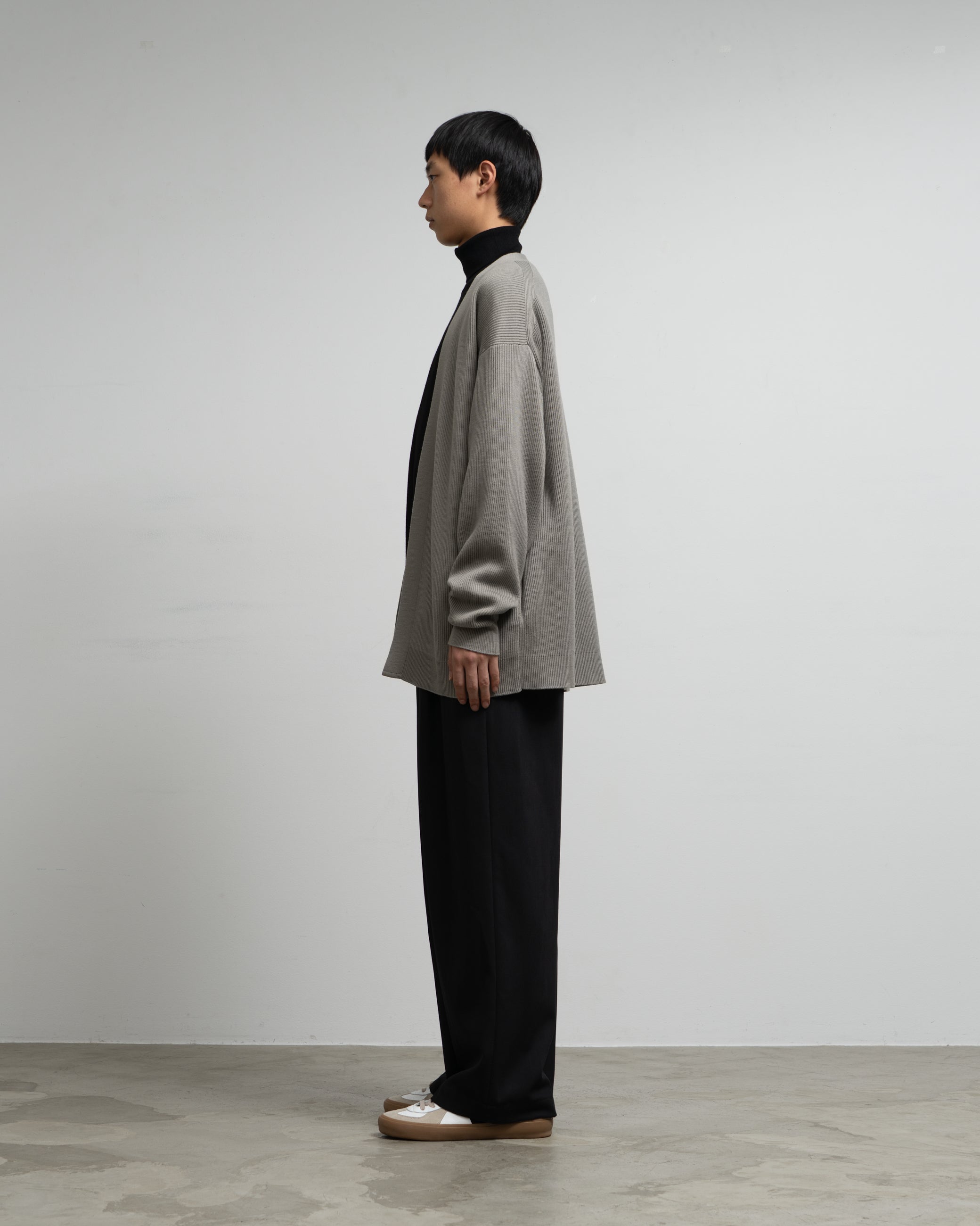 トップス Graphpaper High Density Cardigan Graphpaper / HIGH DENSITY KNIT CARDIGAN (BLACK) - TROUPE