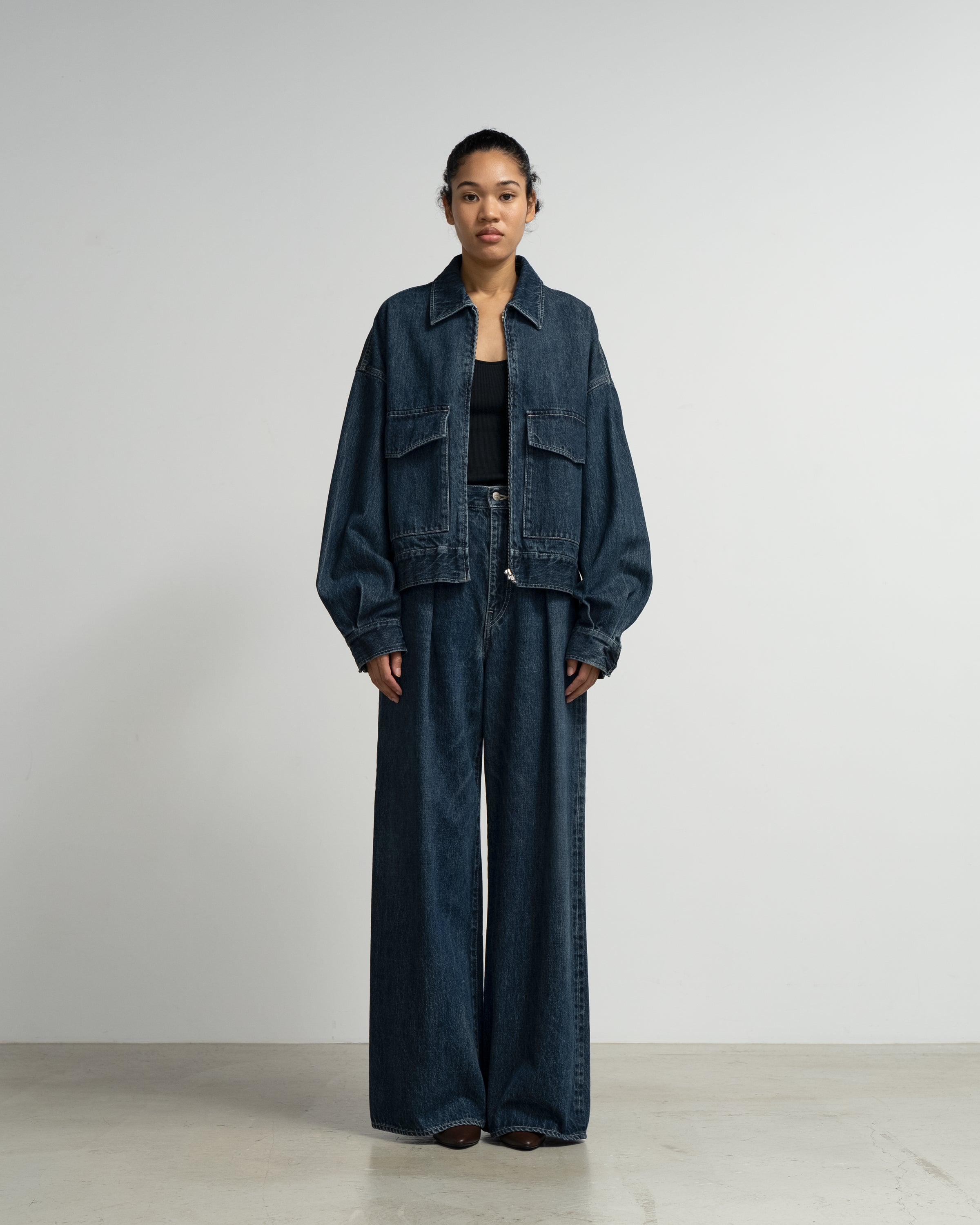 ジャケット・アウター Graphpaper Selvage Denim Zip JKT Selvage Denim Zip Jacket -DARK FADE- – Graphpaper