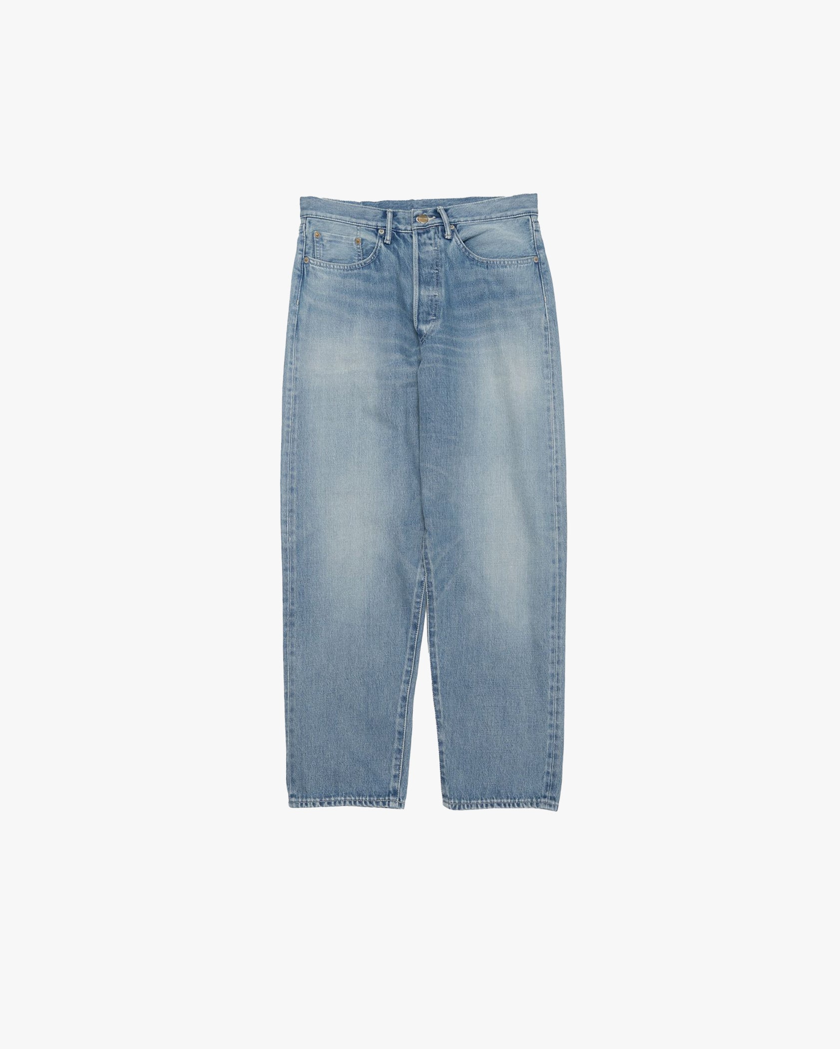Selvage Denim Five Pocket Tapered Pants -LIGHT FADE- – Graphpaper