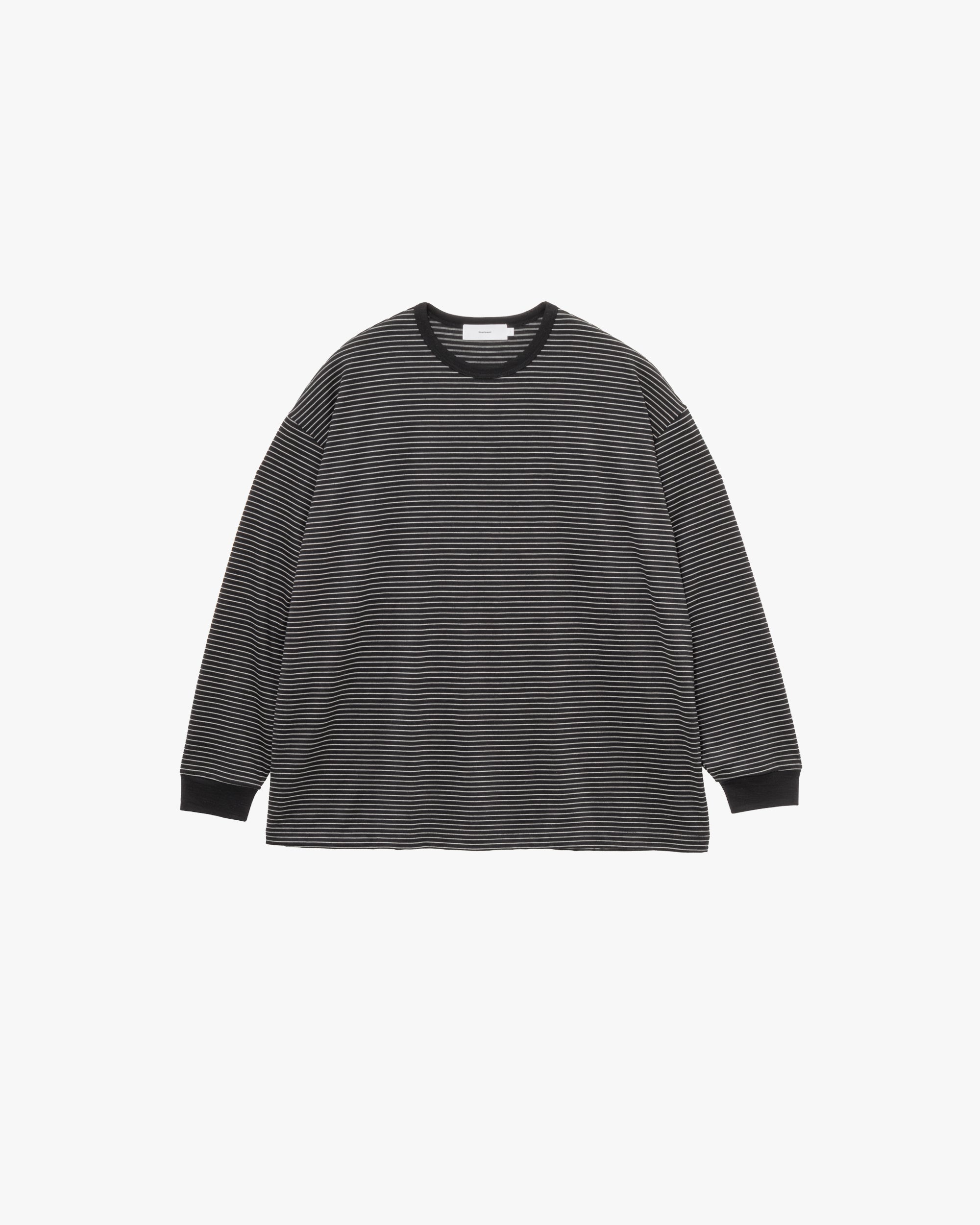 Fine Wool Border L/S Crew Neck Tee – Graphpaper
