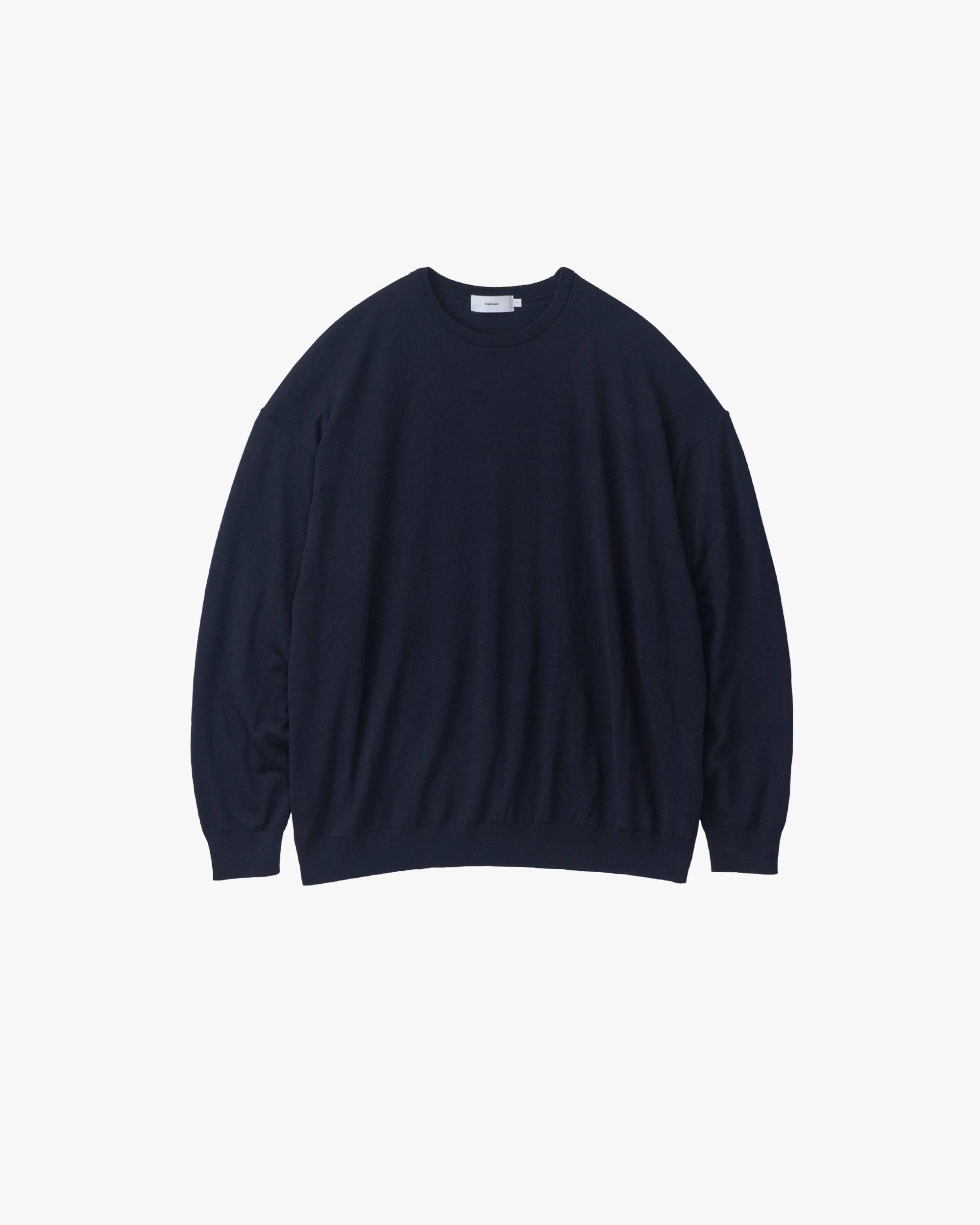 High Gauge L/S Oversized Crew Neck Knit – Graphpaper
