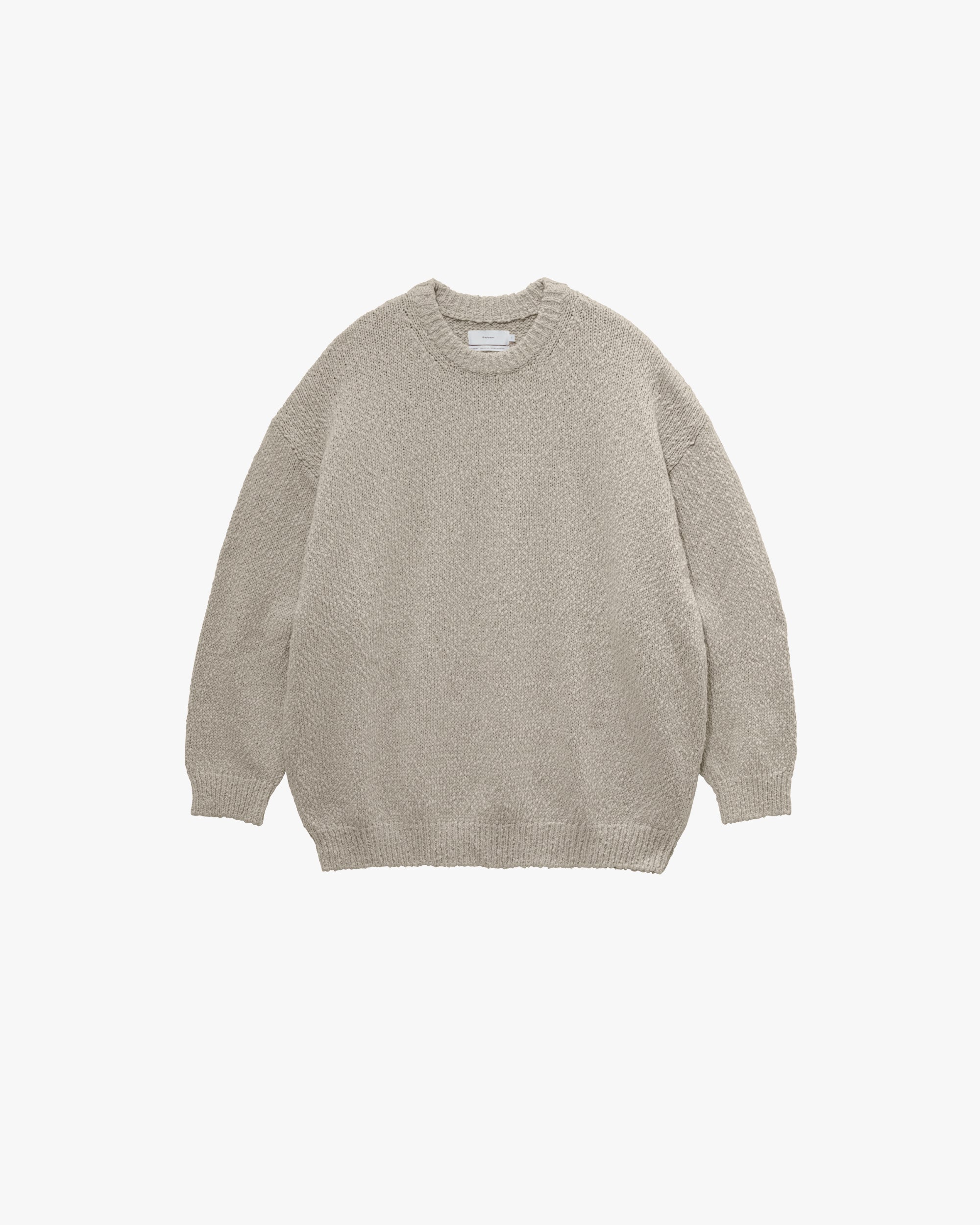 Cotton Wool Slub Oversized Crew Neck Knit – Graphpaper