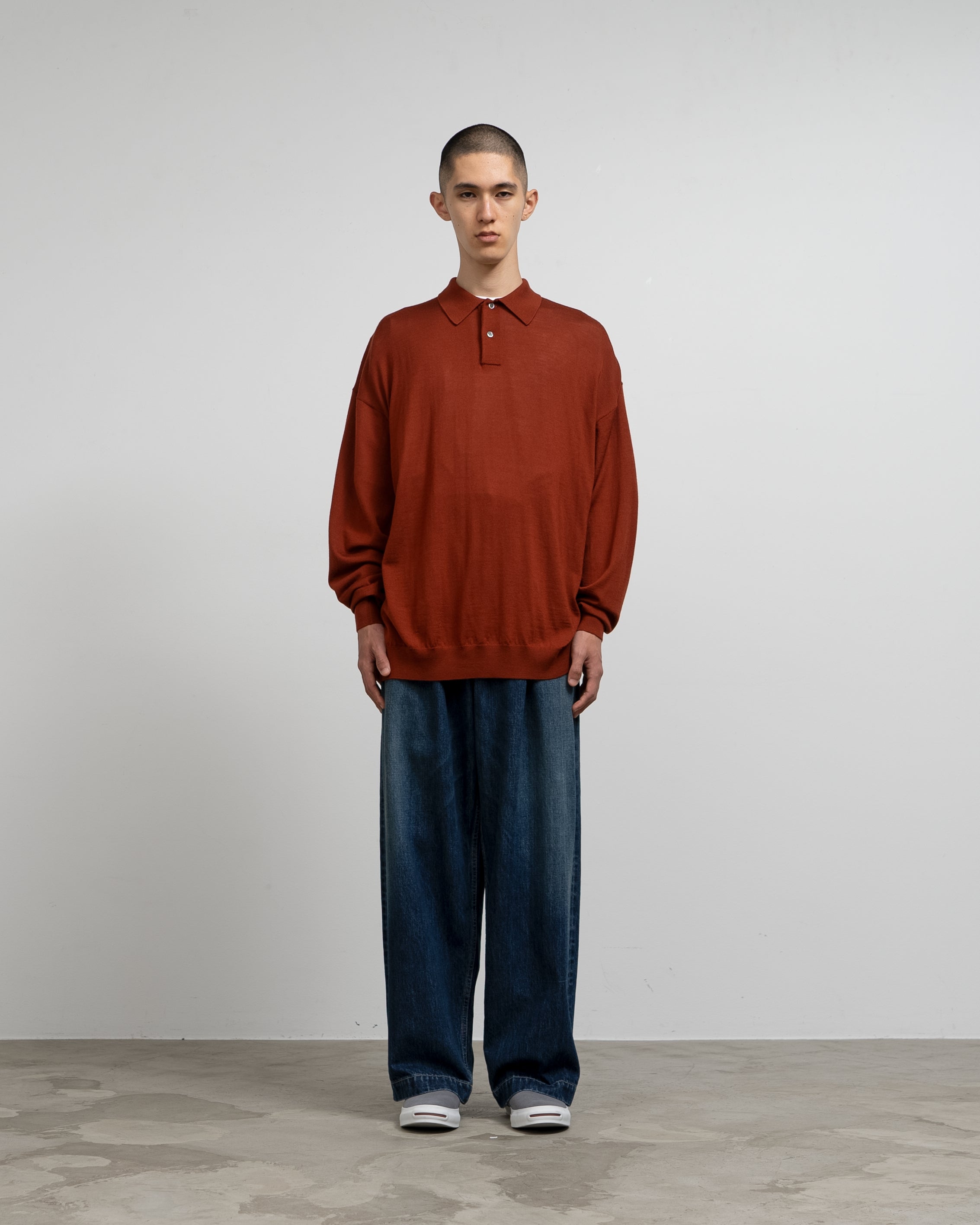 High Gauge Knit Oversized L/S Polo – Graphpaper