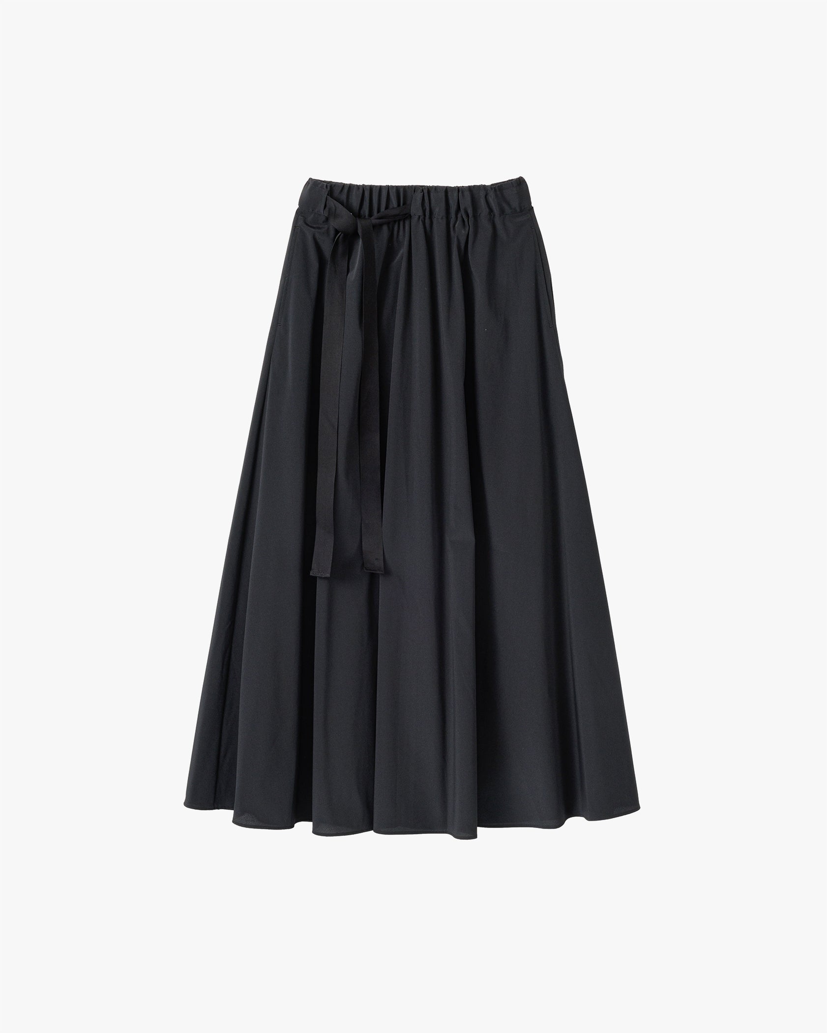 Dull Poplin Ribbon Skirt