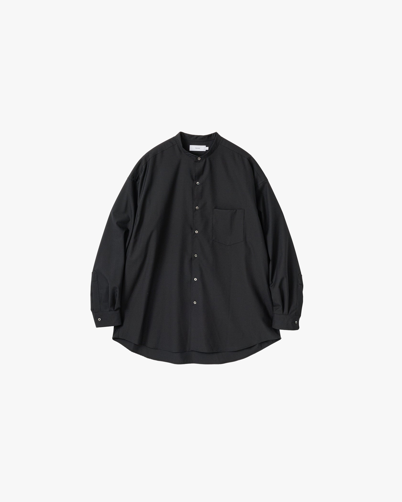 Fine Wool Tropical Oversized Band Collar Shirt – Graphpaper