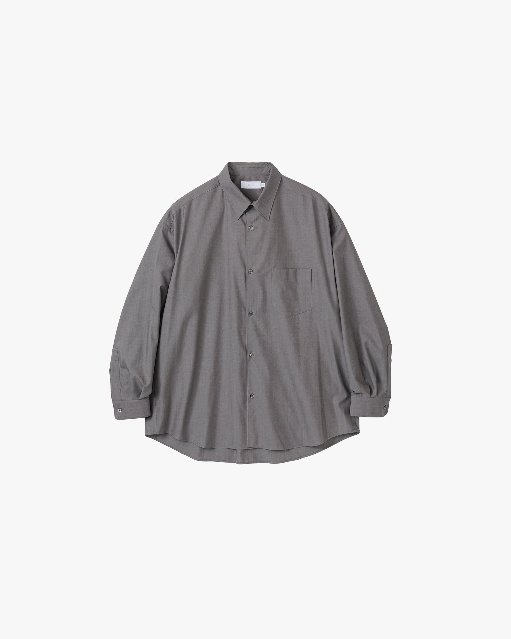 Fine Wool Tropical Oversized Regular Collar Shirt – Graphpaper