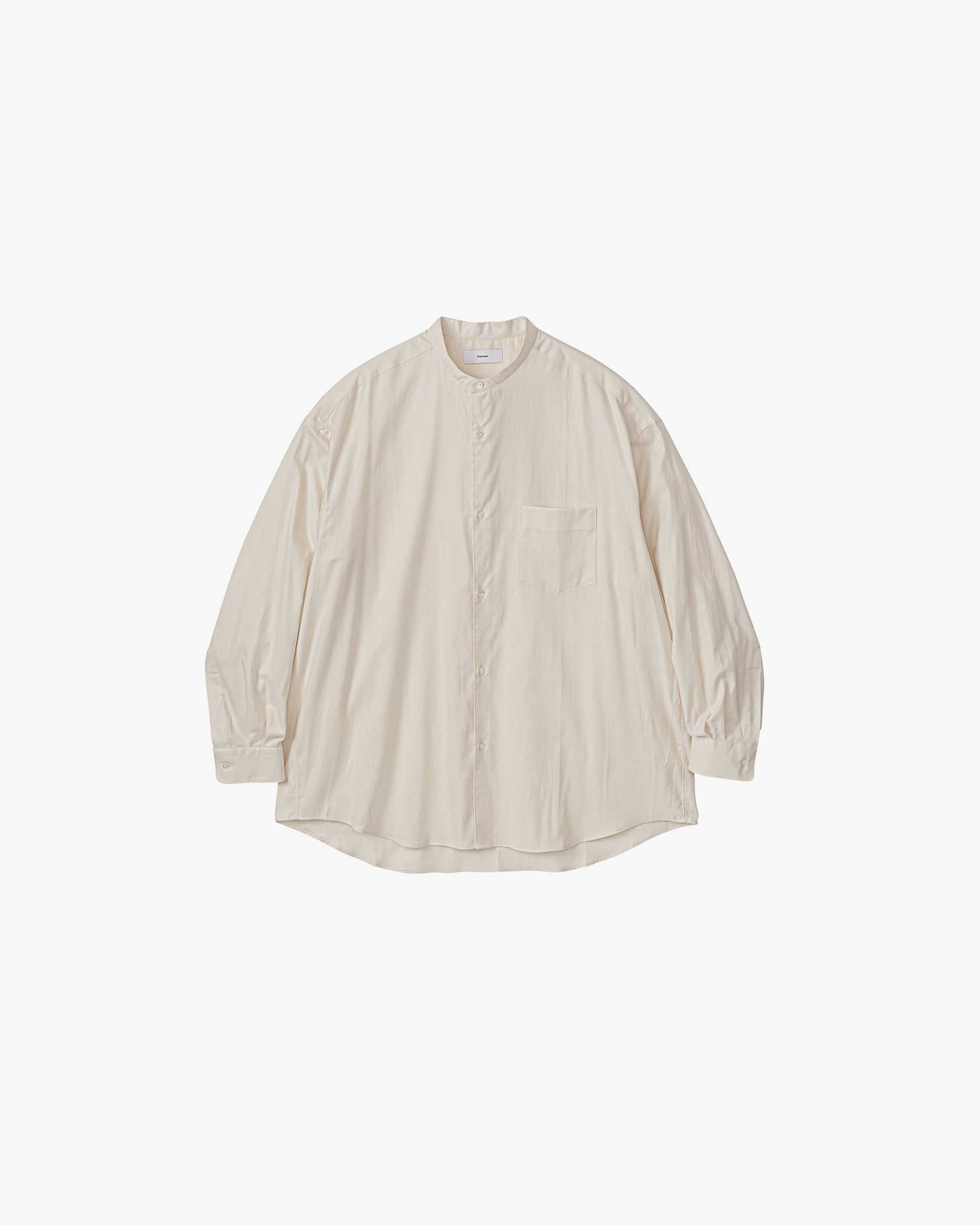 Cotton Cashmere L/S Oversized Band Collar Shirt – Graphpaper