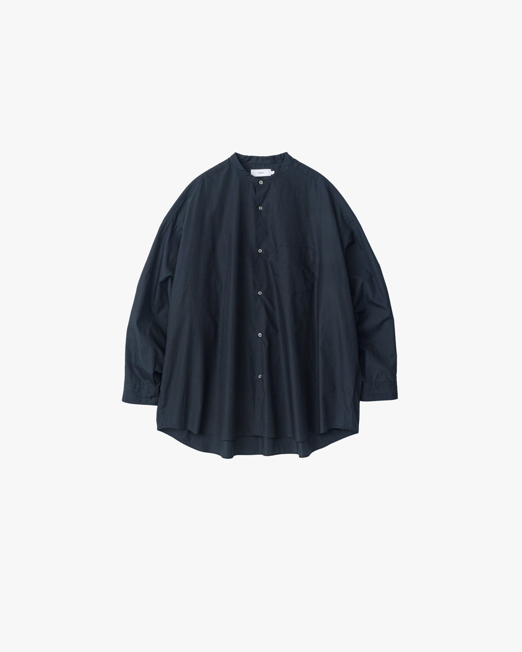 Broad L/S Oversized Band Collar Shirt – Graphpaper