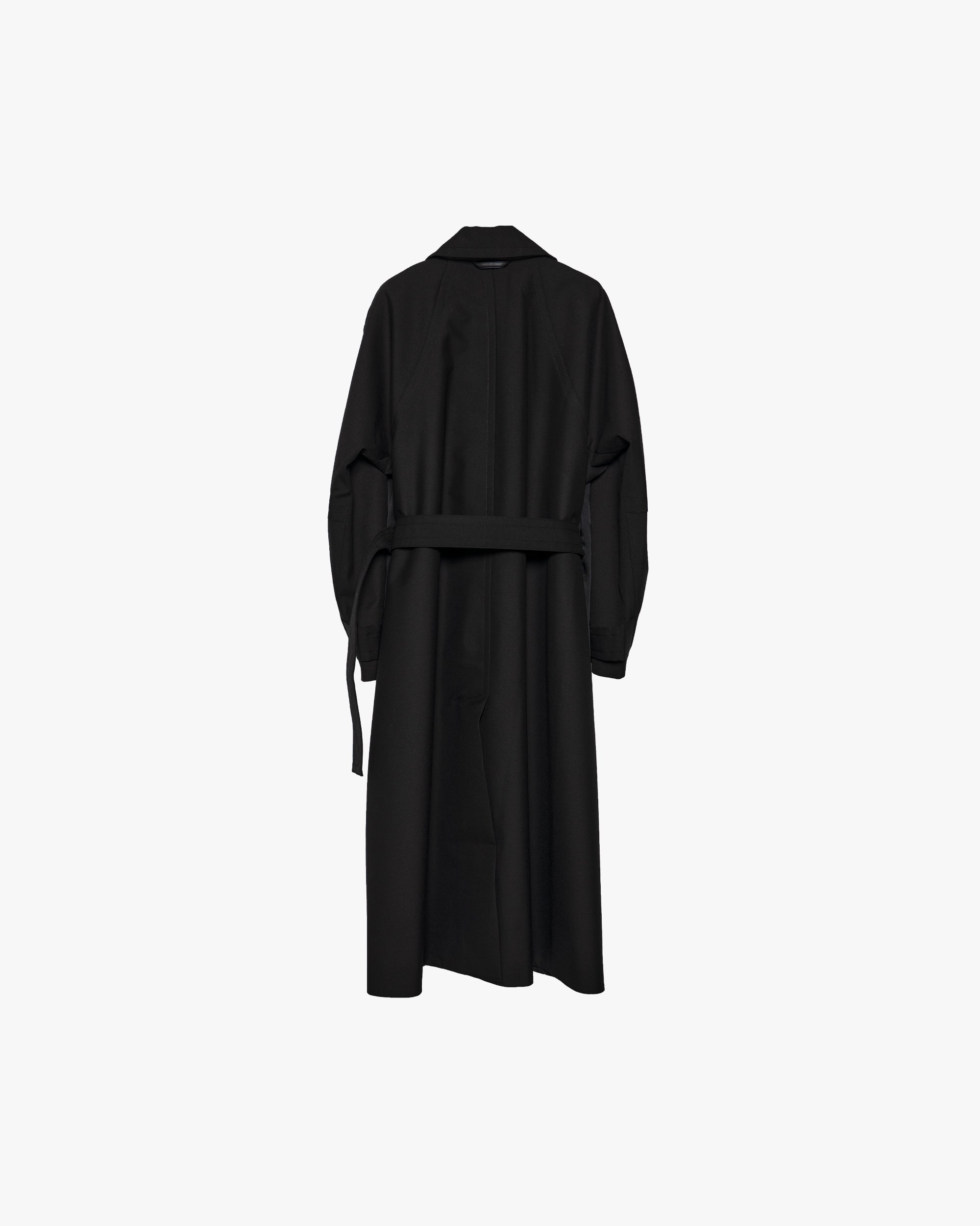 ジャケット・アウター Graphpaper /Trench Coat /BLACK Graphpaper (グラフペーパー) Silicon Poplin Cape Trench Coat