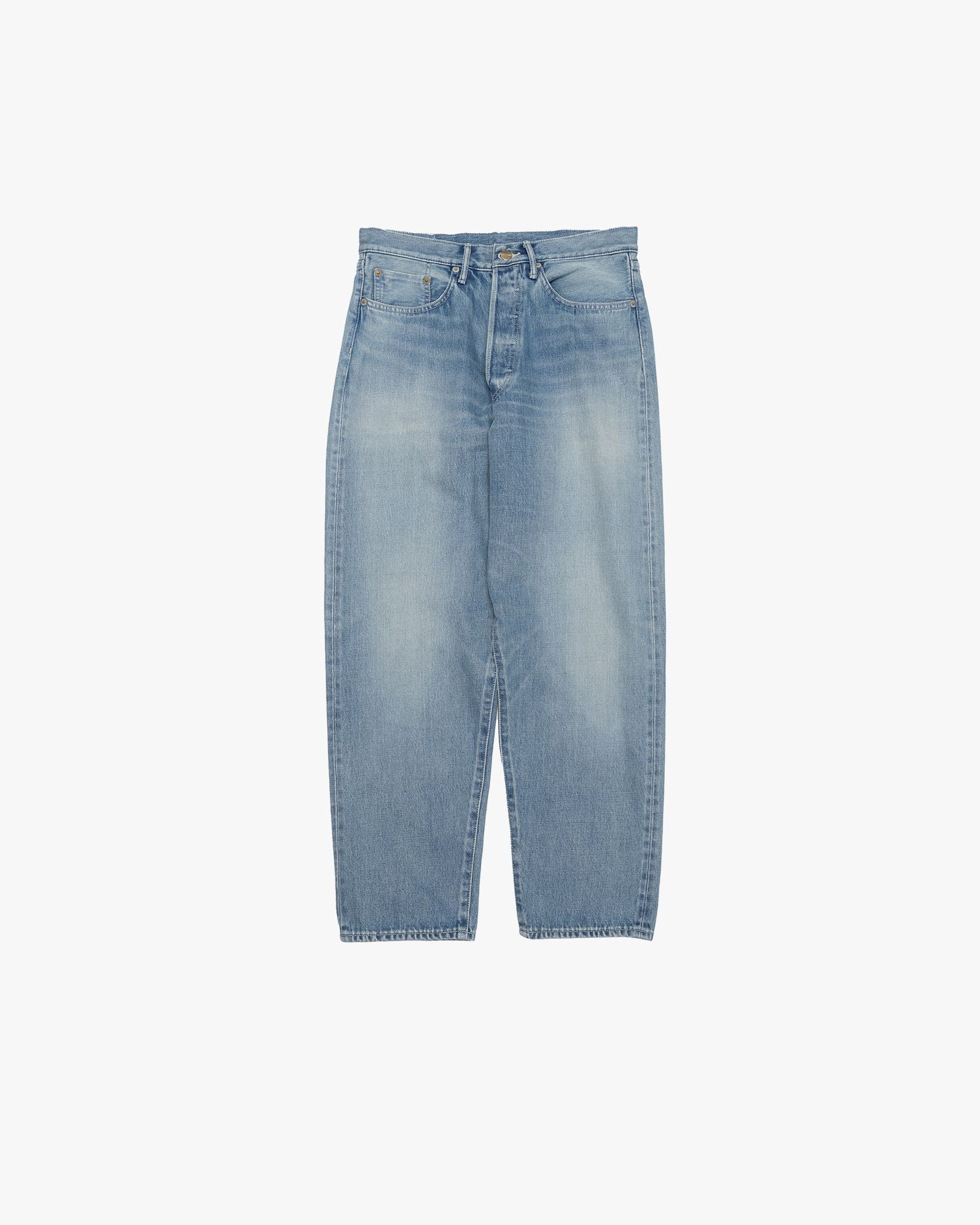 Selvage Denim Five Pocket Tapered Pants-LIGHT FADE- – Graphpaper