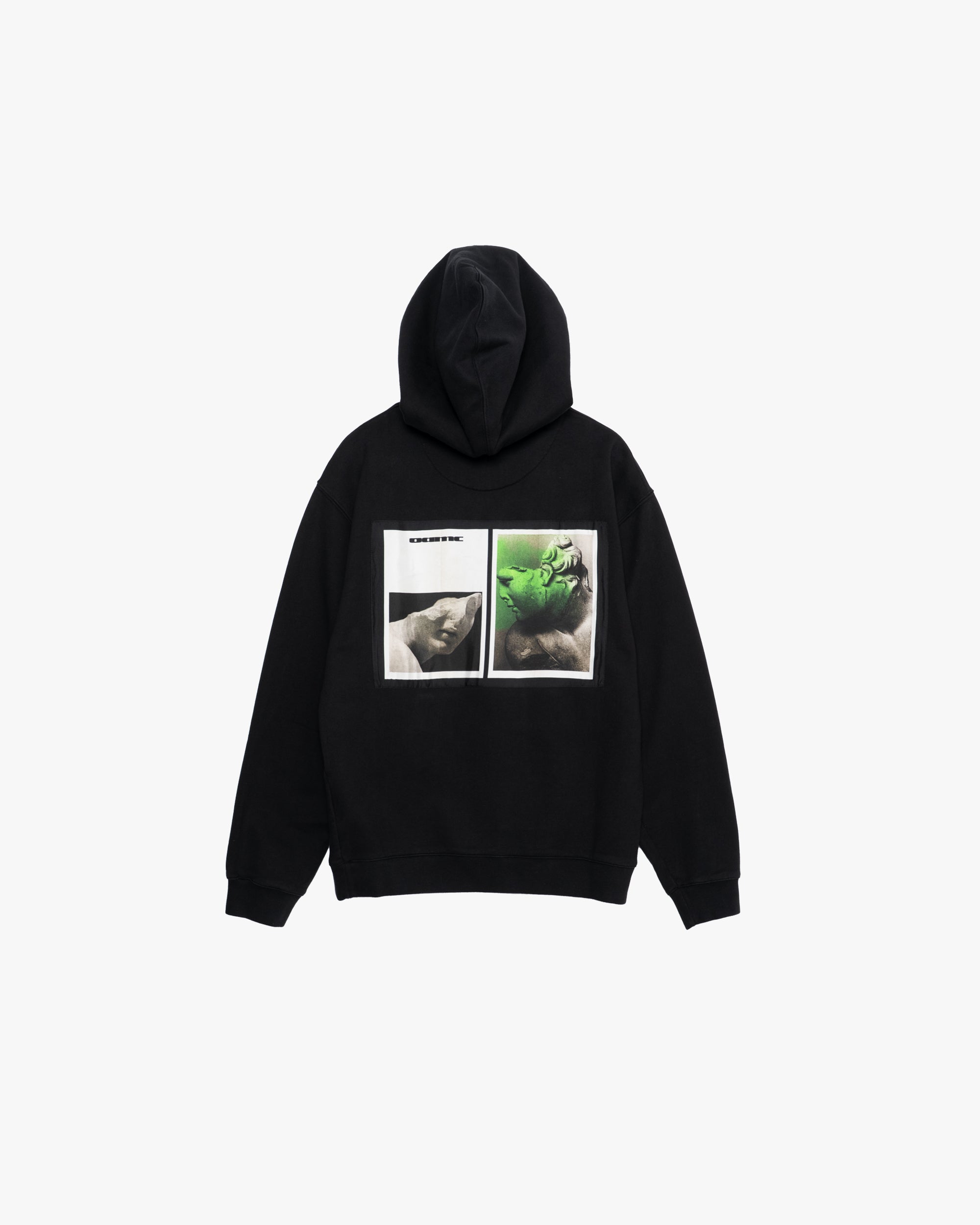 BLACK HOODIE WITH PRINTED PATCH – Graphpaper BLACK HOODIE WITH PRINTED PATCH – Graphpaper