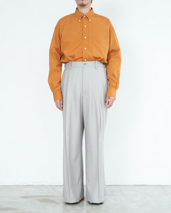 -SALE- Gently Wool Wide Two Tuck Trouser