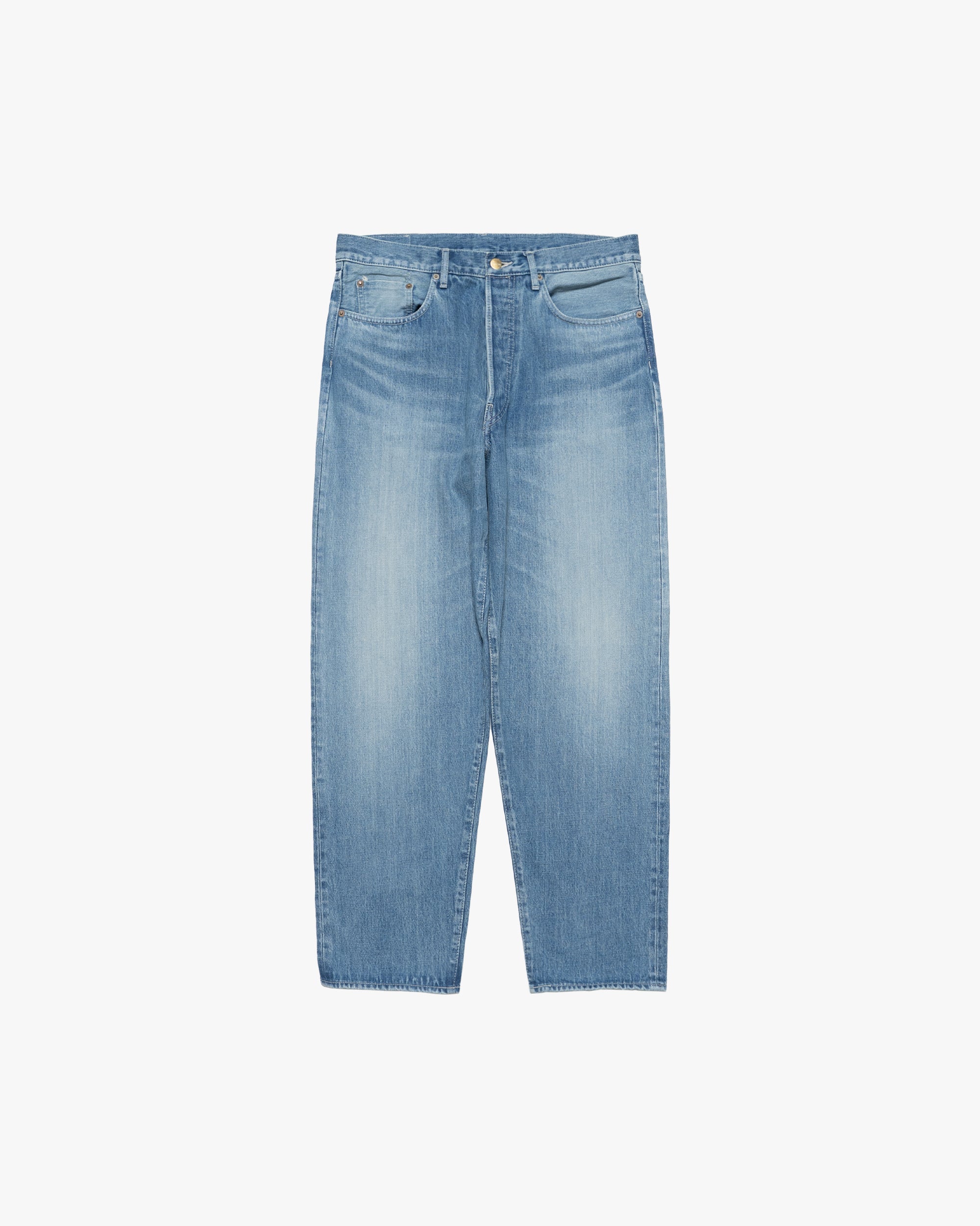 Selvage Denim Five Pocket Tapered Pants -LIGHT FADE- – Graphpaper