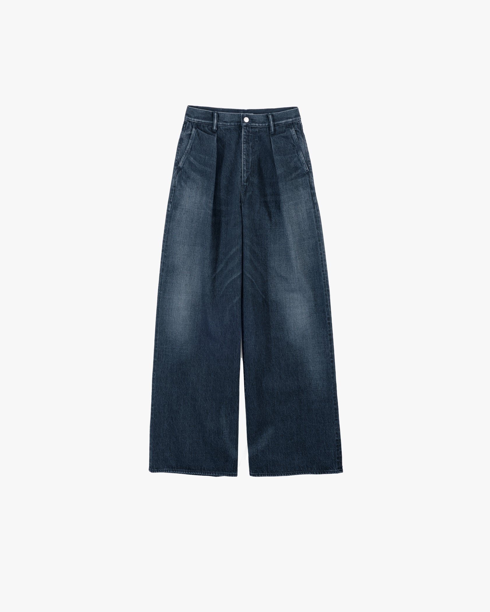 Selvage Denim Two Tuck Wide Pants -DARK FADE- – Graphpaper