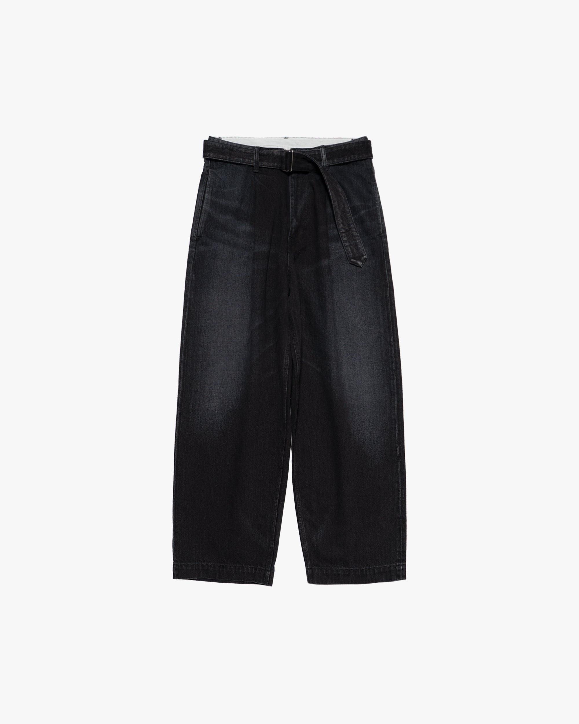 Selvage Denim Belted Pants -DARK FADE- – Graphpaper