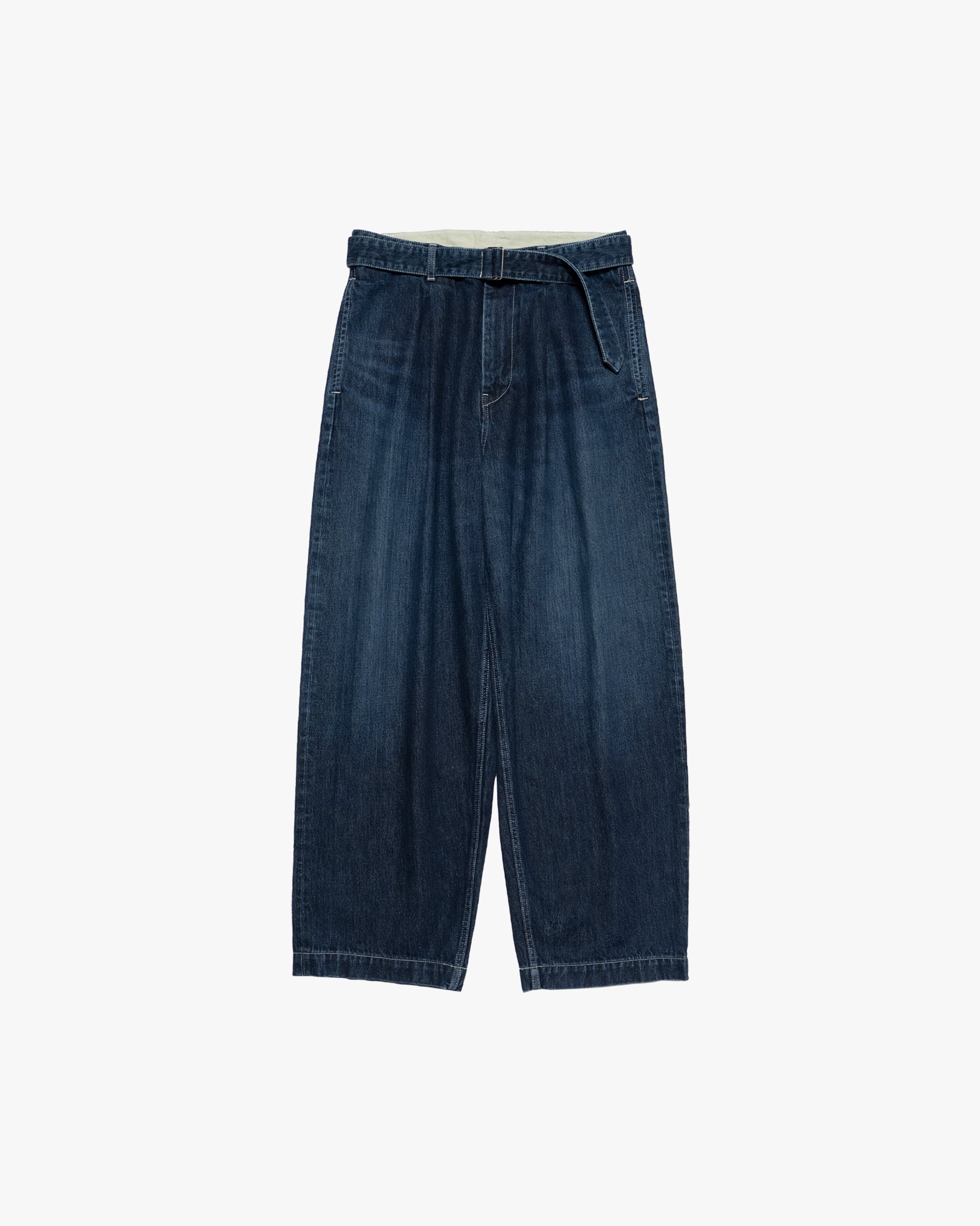 Selvage Denim Belted Pants -DARK FADE- – Graphpaper