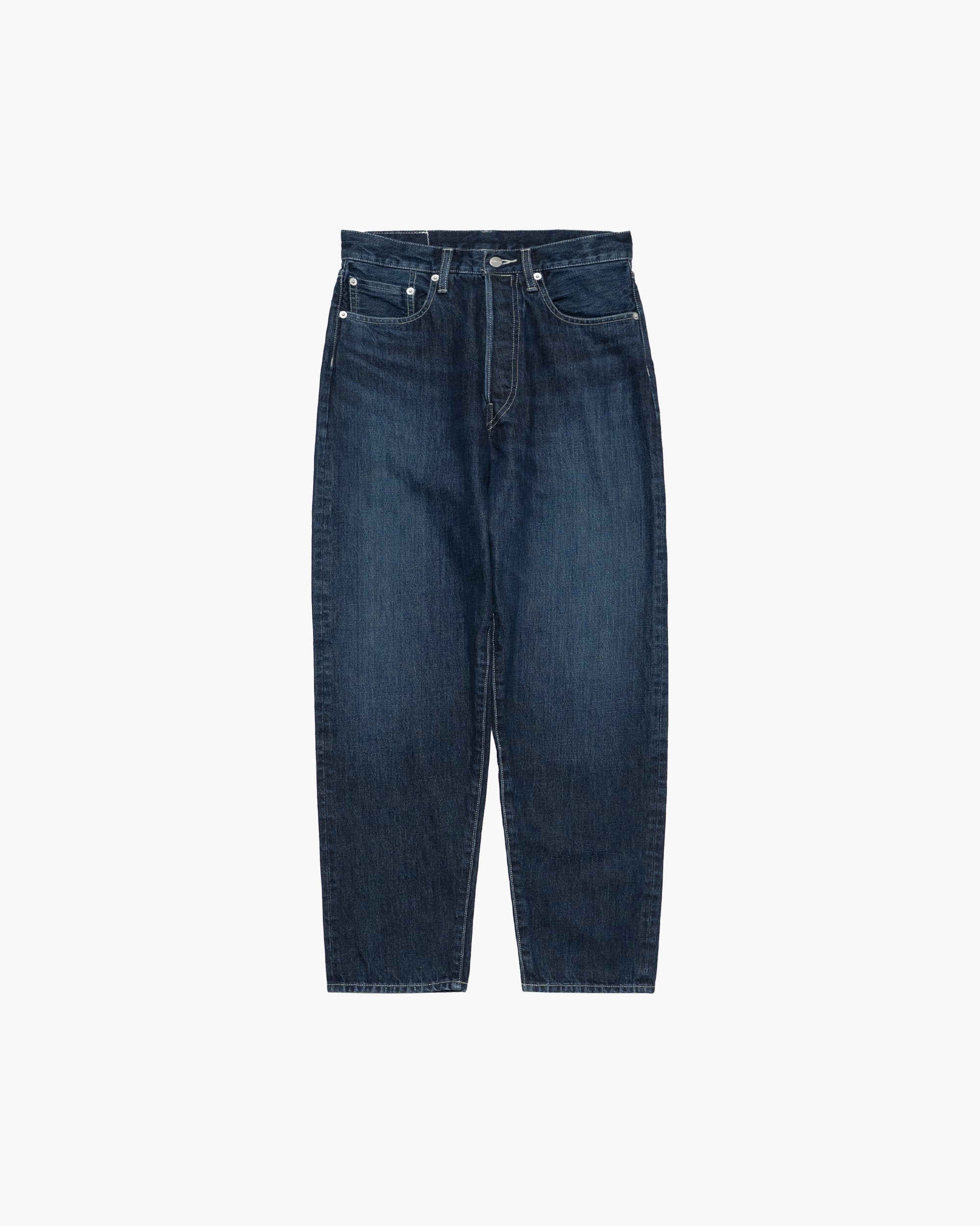Graphpaper ストレートデニム インディゴ　レディース　サイズ0 Selvage Denim Five Pocket Tapered Pants -DARK FADE- – Graphpaper