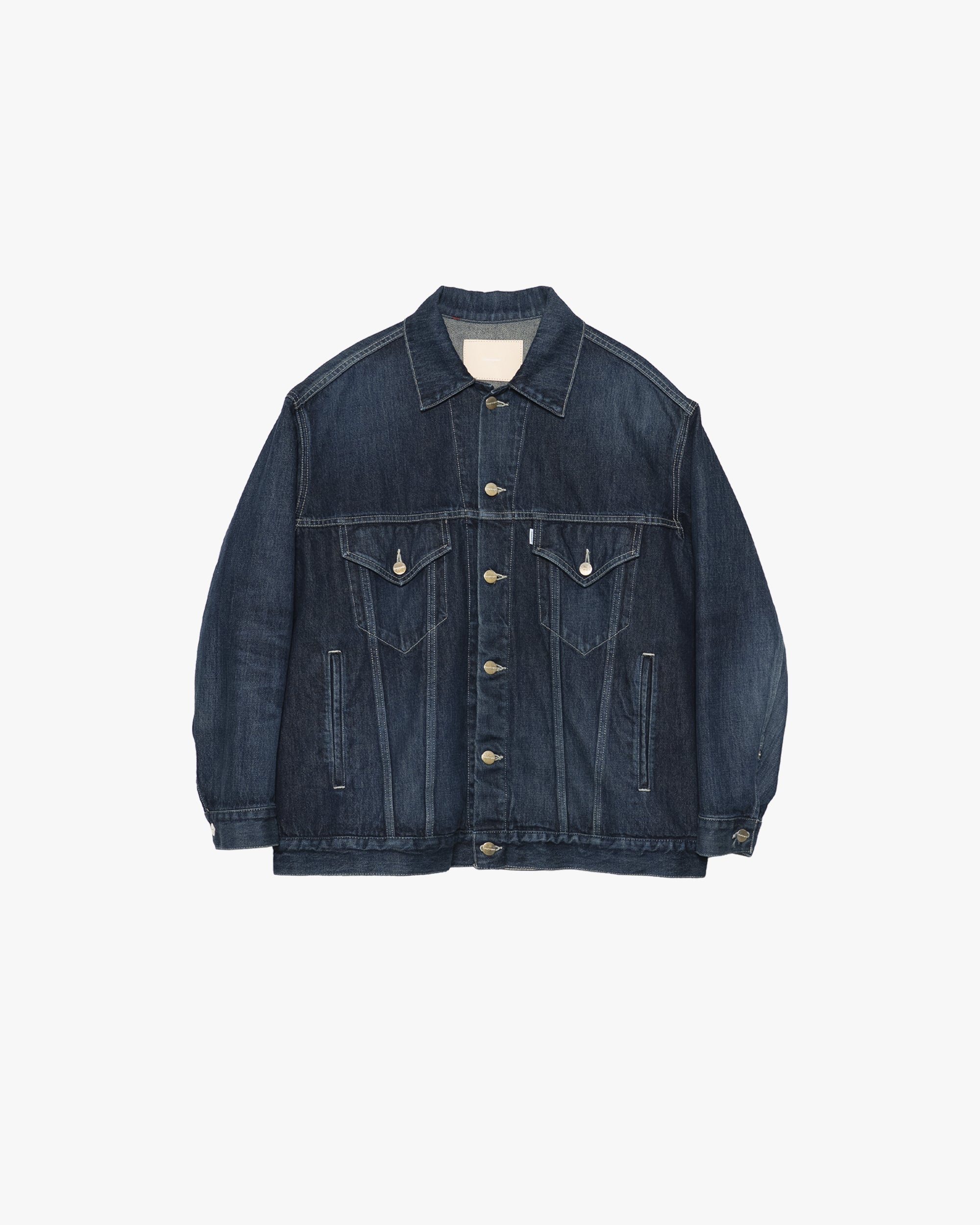 Selvage Denim Trucker Jacket-DARK FADE- – Graphpaper