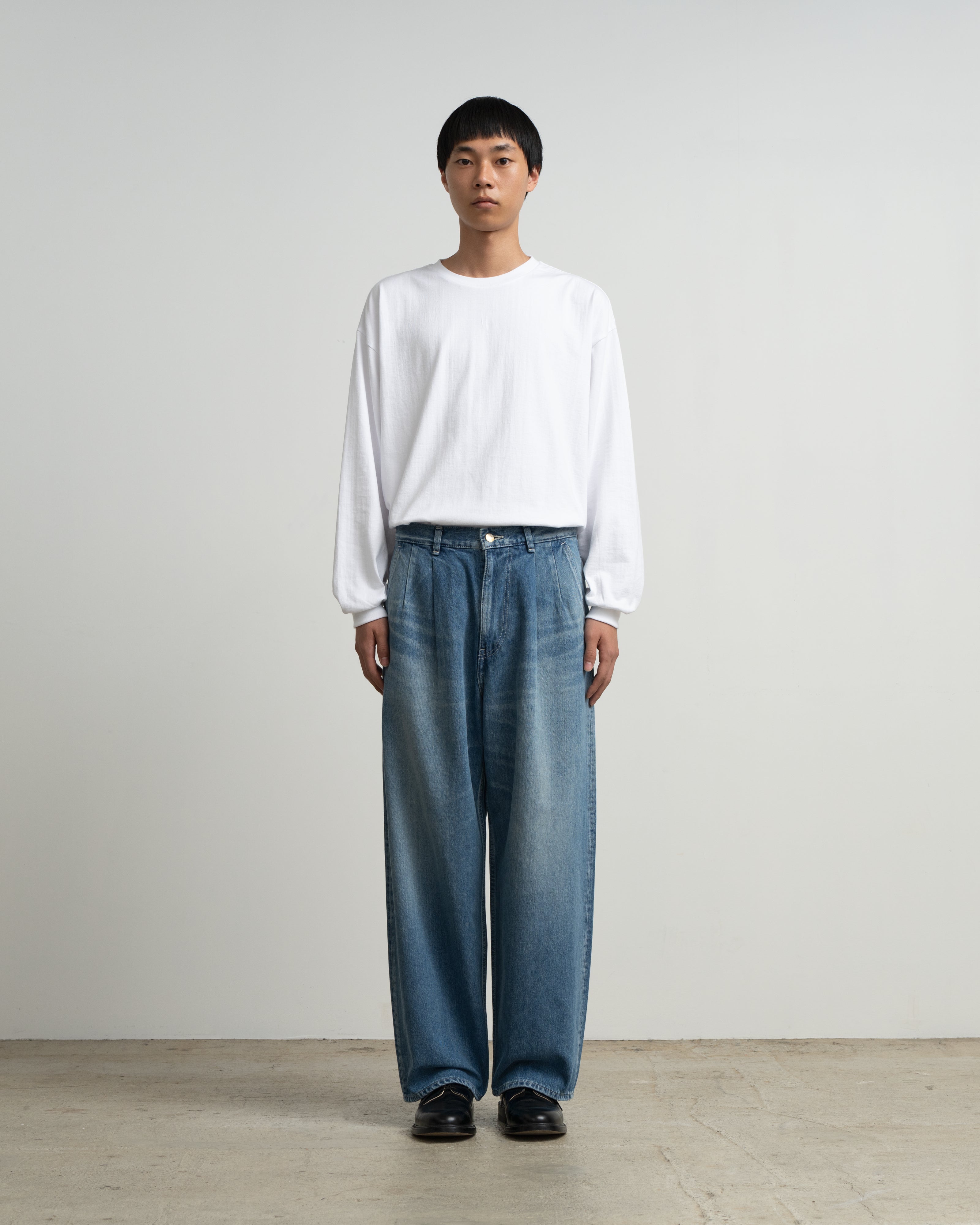Selvage Denim Two Tuck Pants -LIGHT FADE- – Graphpaper