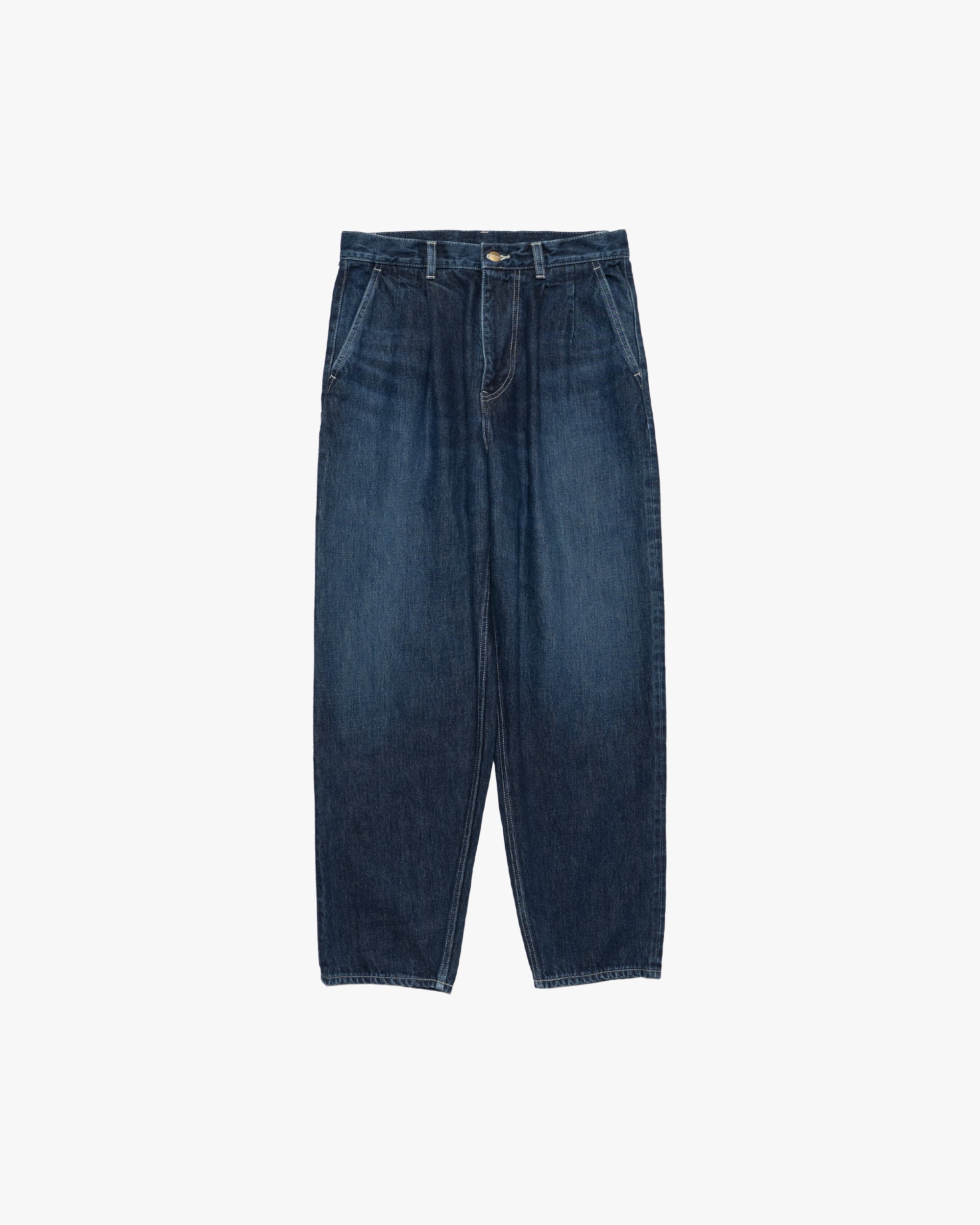 Selvage Denim Two Tuck Tapered Pants -DARK FADE- – Graphpaper