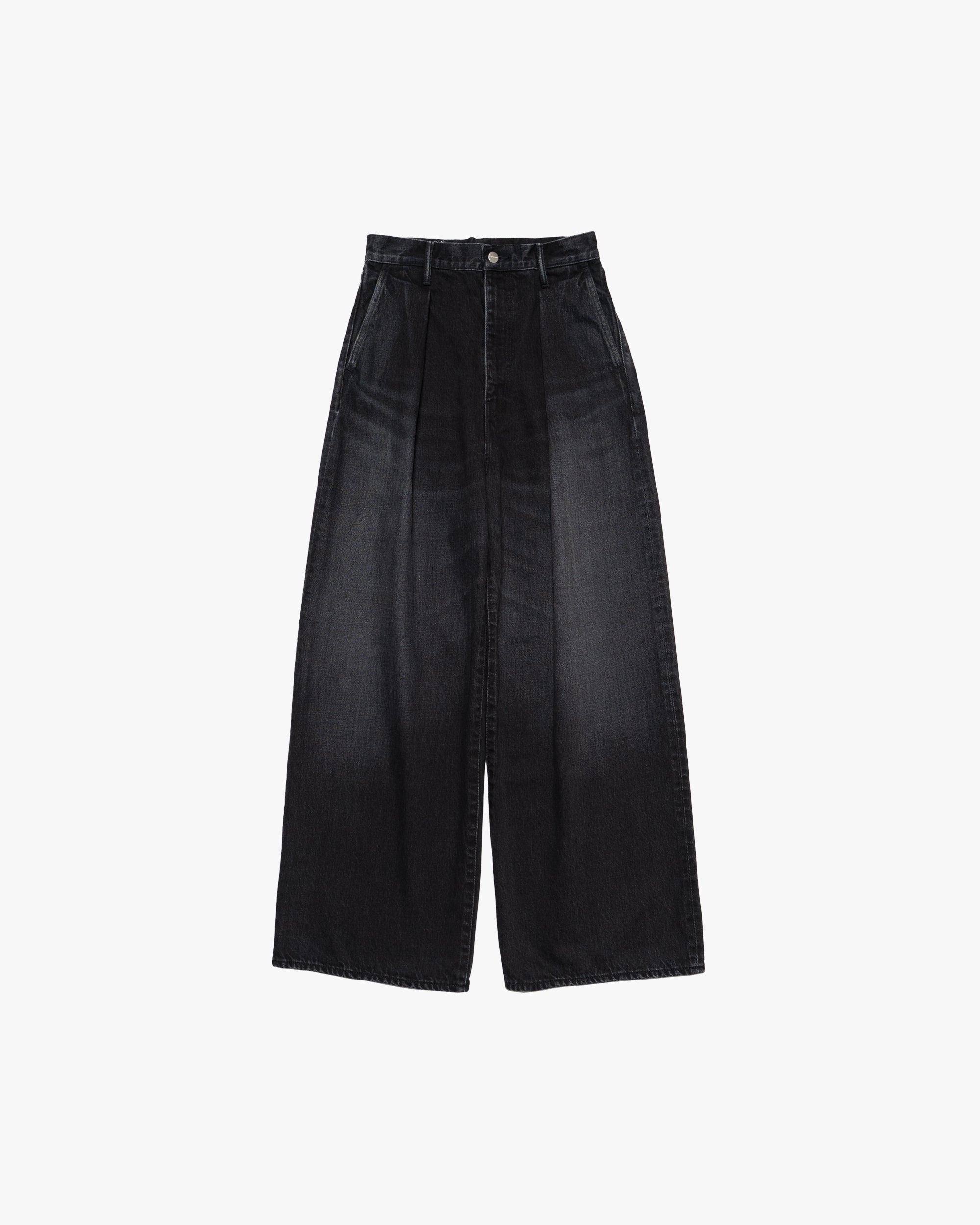 Selvage Denim Two Tuck Wide Pants -DARK FADE- – Graphpaper