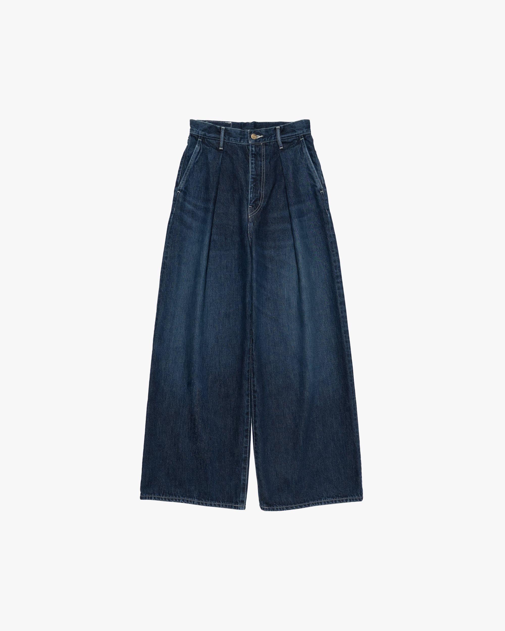 Selvage Denim Two Tuck Wide Pants -DARK FADE- – Graphpaper