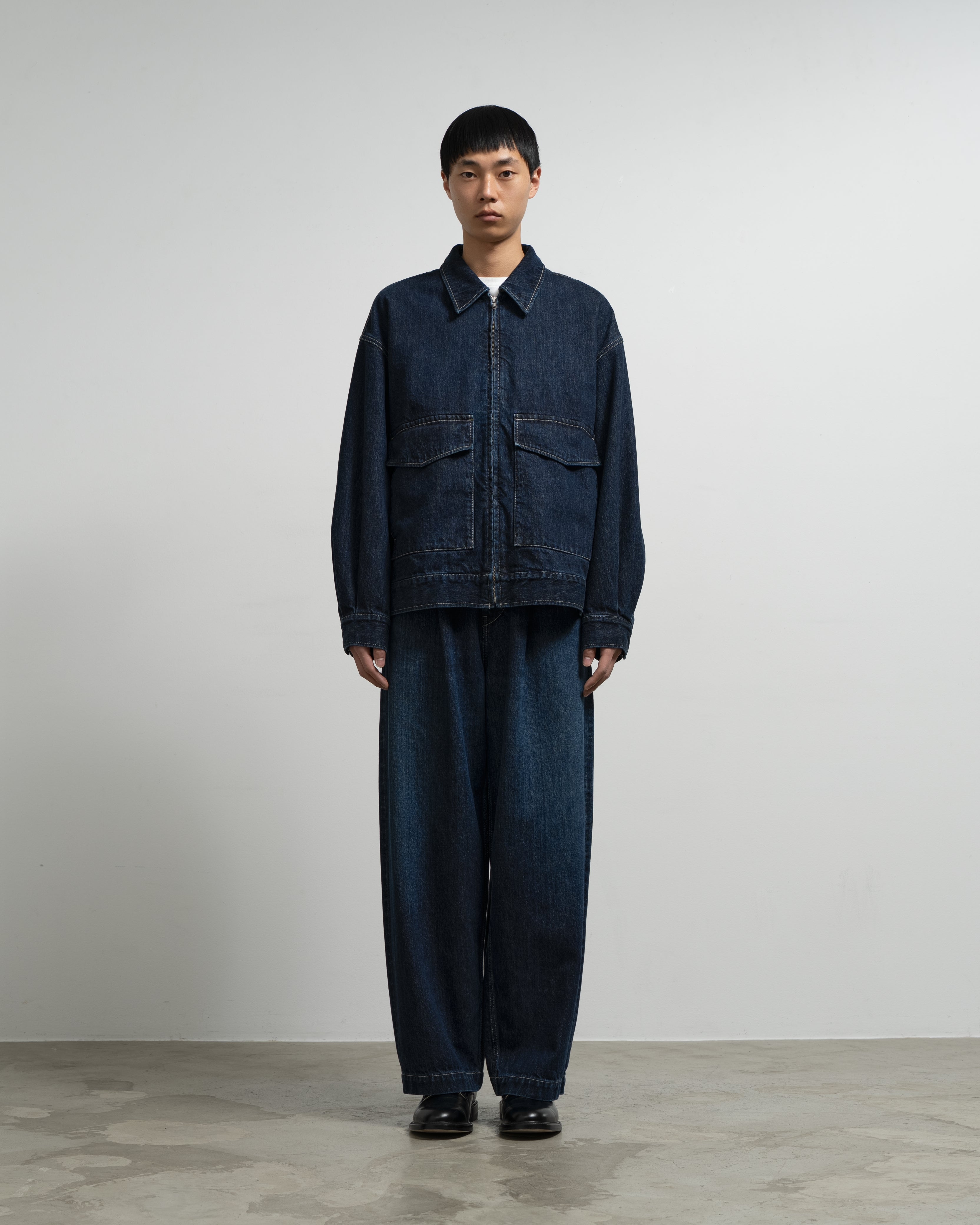 Selvage Denim Zip Jacket -DARK FADE- – Graphpaper