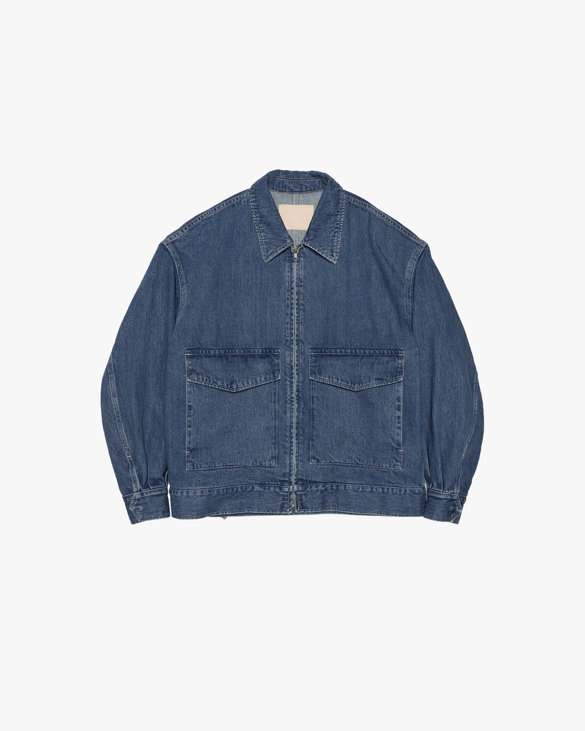 Selvage Denim Zip Jacket -LIGHT FADE- – Graphpaper