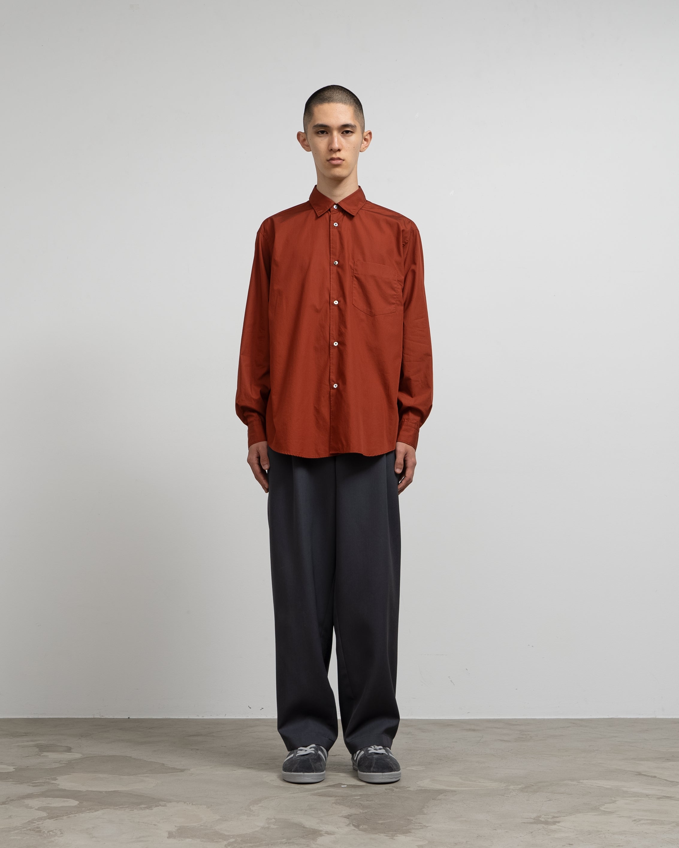 graphpaper】Broad Regular Collar Shirt