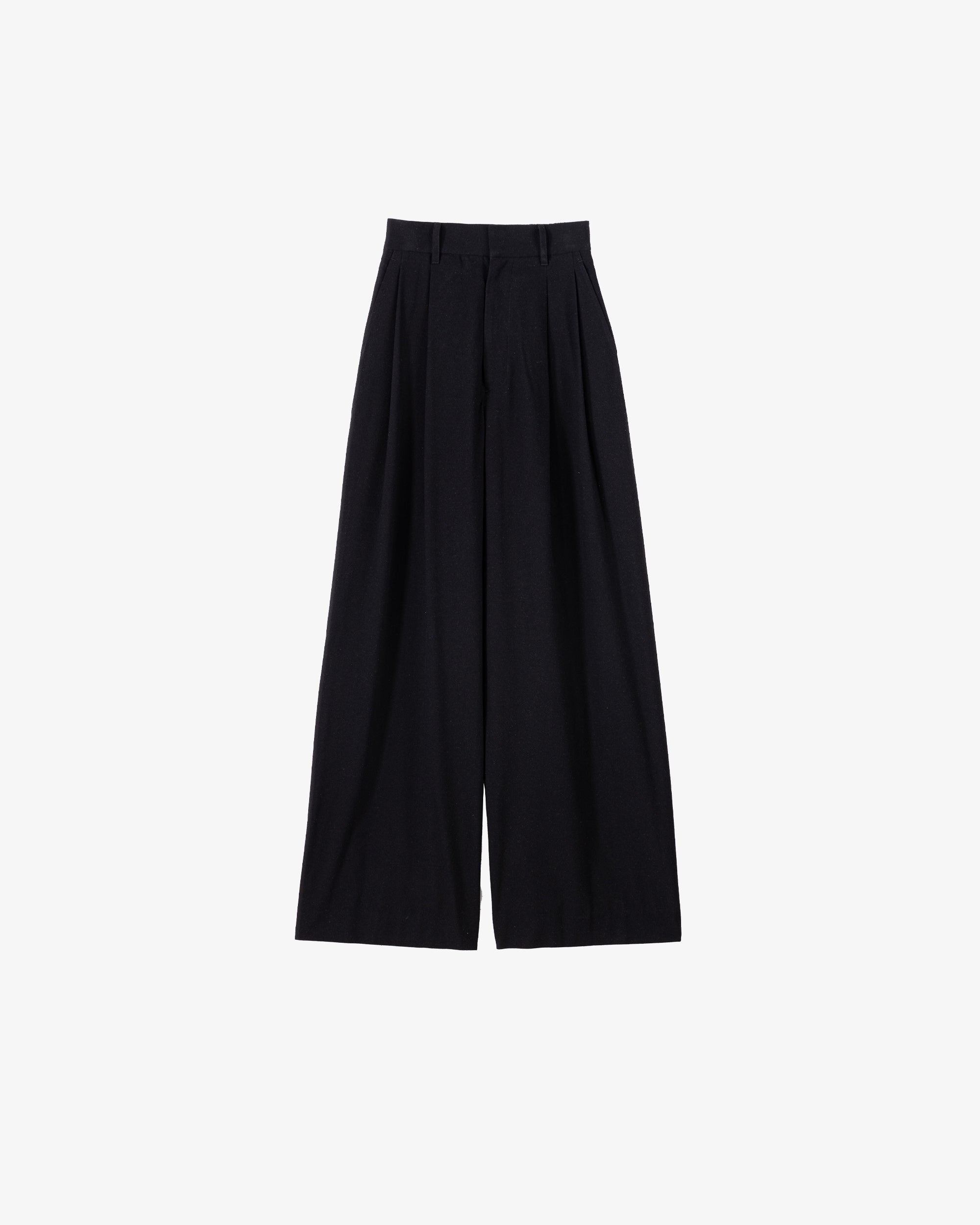パンツ NANUA SILK NOIL ANKLE TIED PANTS パンツ NANUA SILK NOIL ANKLE TIED PANTS Jenci - Pleated Wide