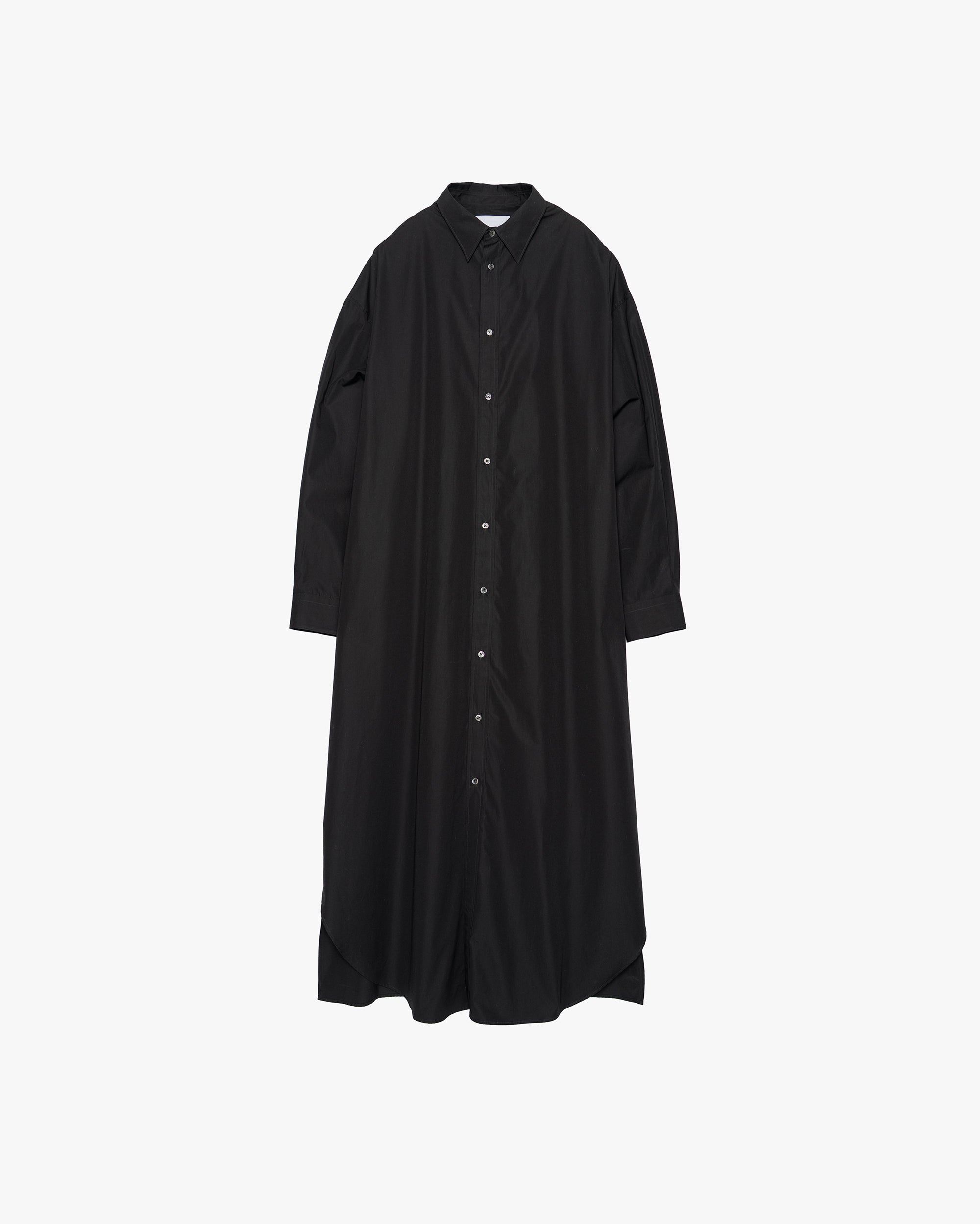 High Count Broad Oversized Regular Collar Shirt Dress
