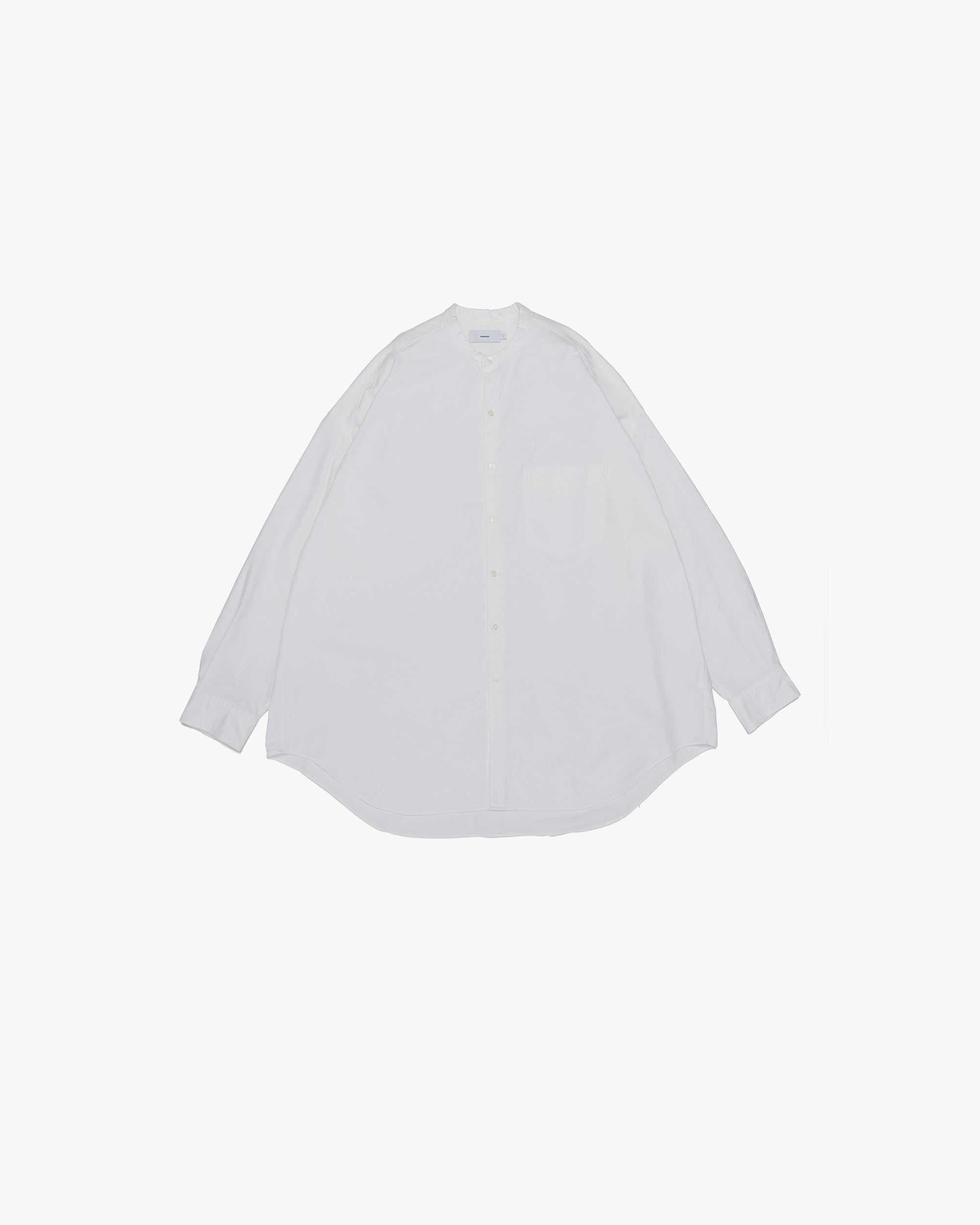 Oxford L/S Oversized Band Collar Shirt – Graphpaper