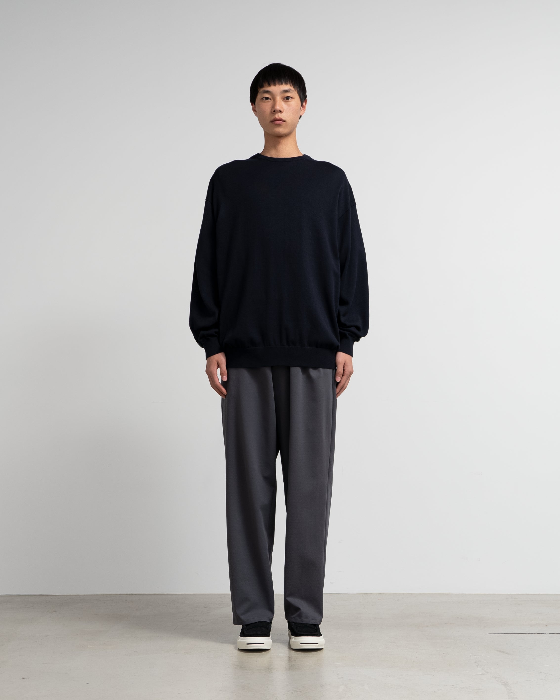 トップス Graphpaper / Suvin High GaugeOversized Suvin High Gauge L/S Crew Neck Knit – Graphpaper