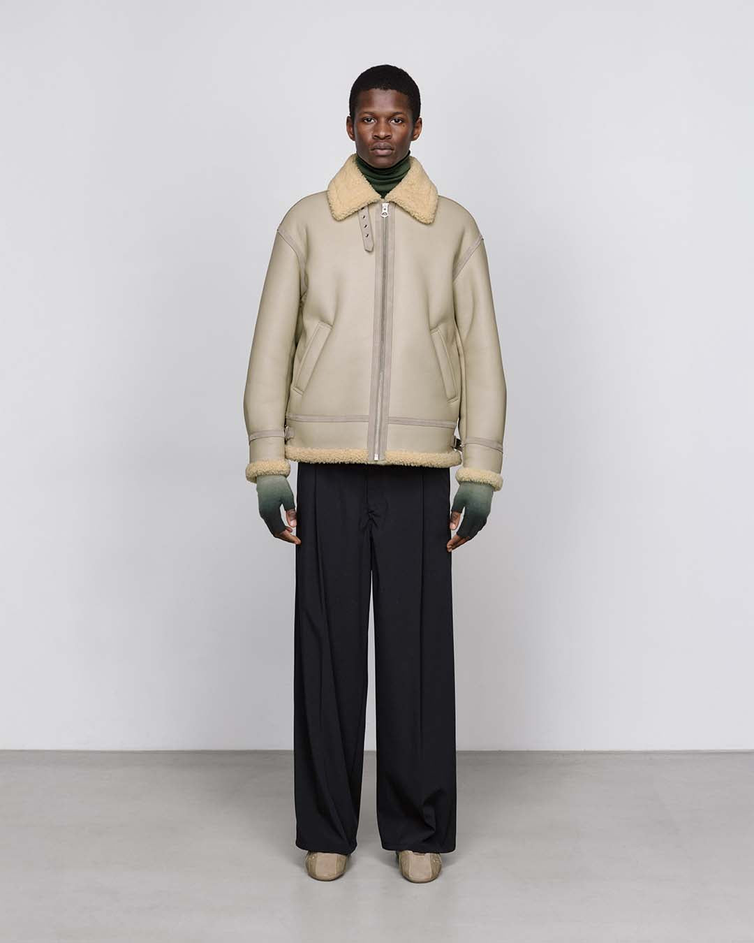 小物 GARA MOUTON BUM FLAP Sheep Mouton B-3 Flight Jacket – Graphpaper